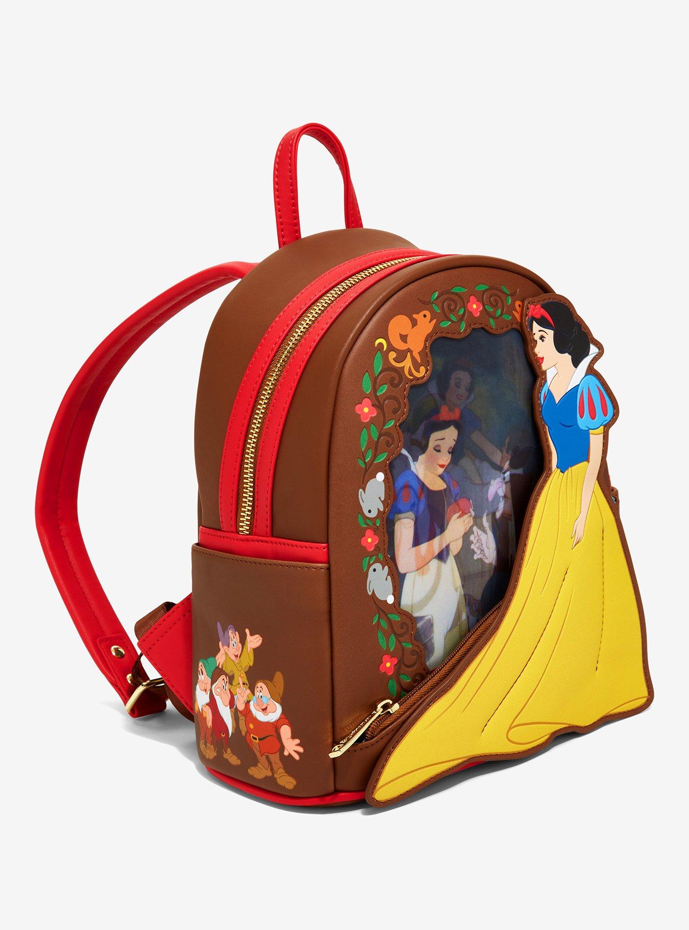 Loungefly Disney Snow White and the Seven Dwarfs Lenticular Portrait Mini Backpack, , alternate