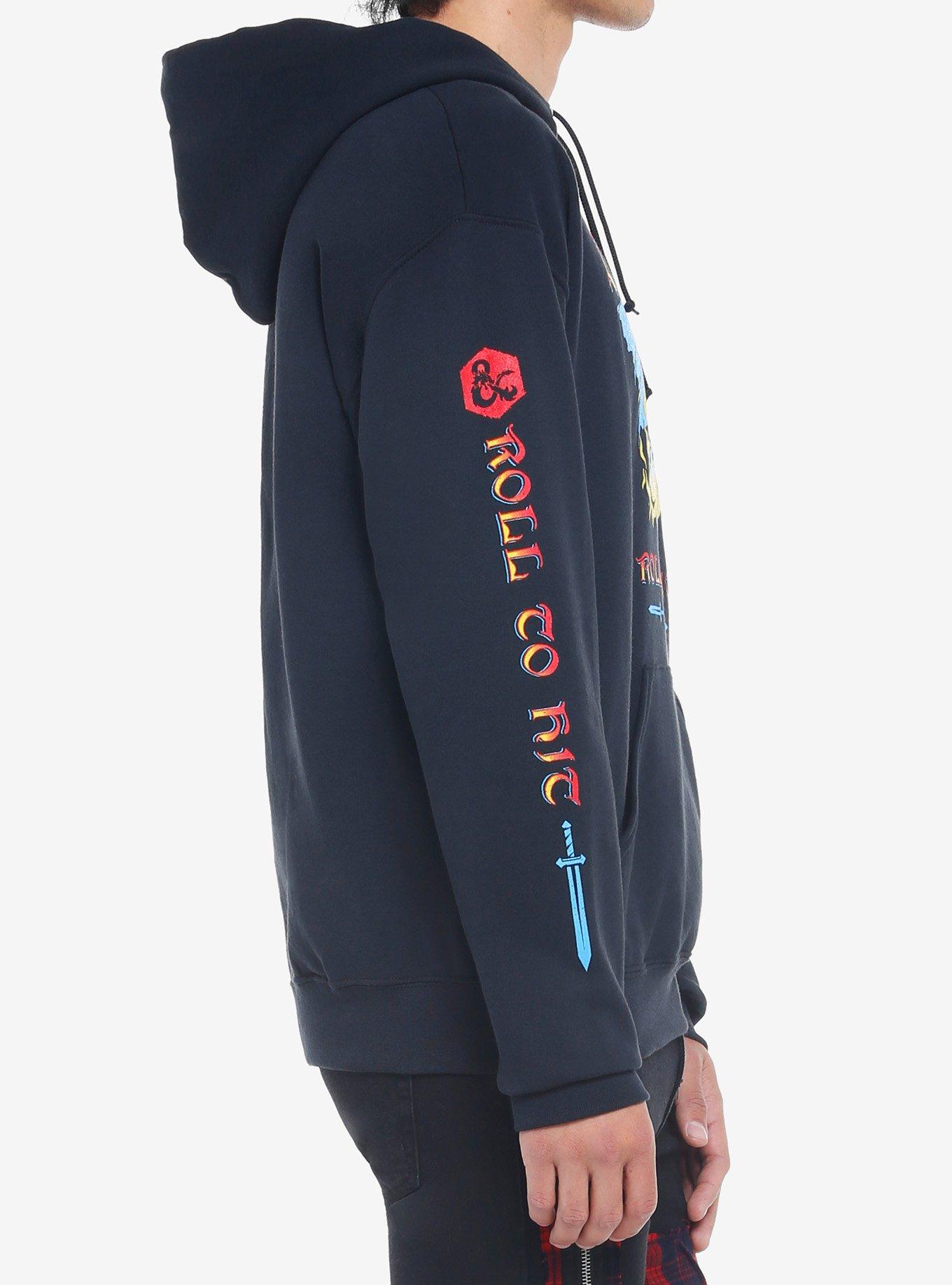 Dungeons & Dragons Roll To Hit Hoodie, BLACK, alternate