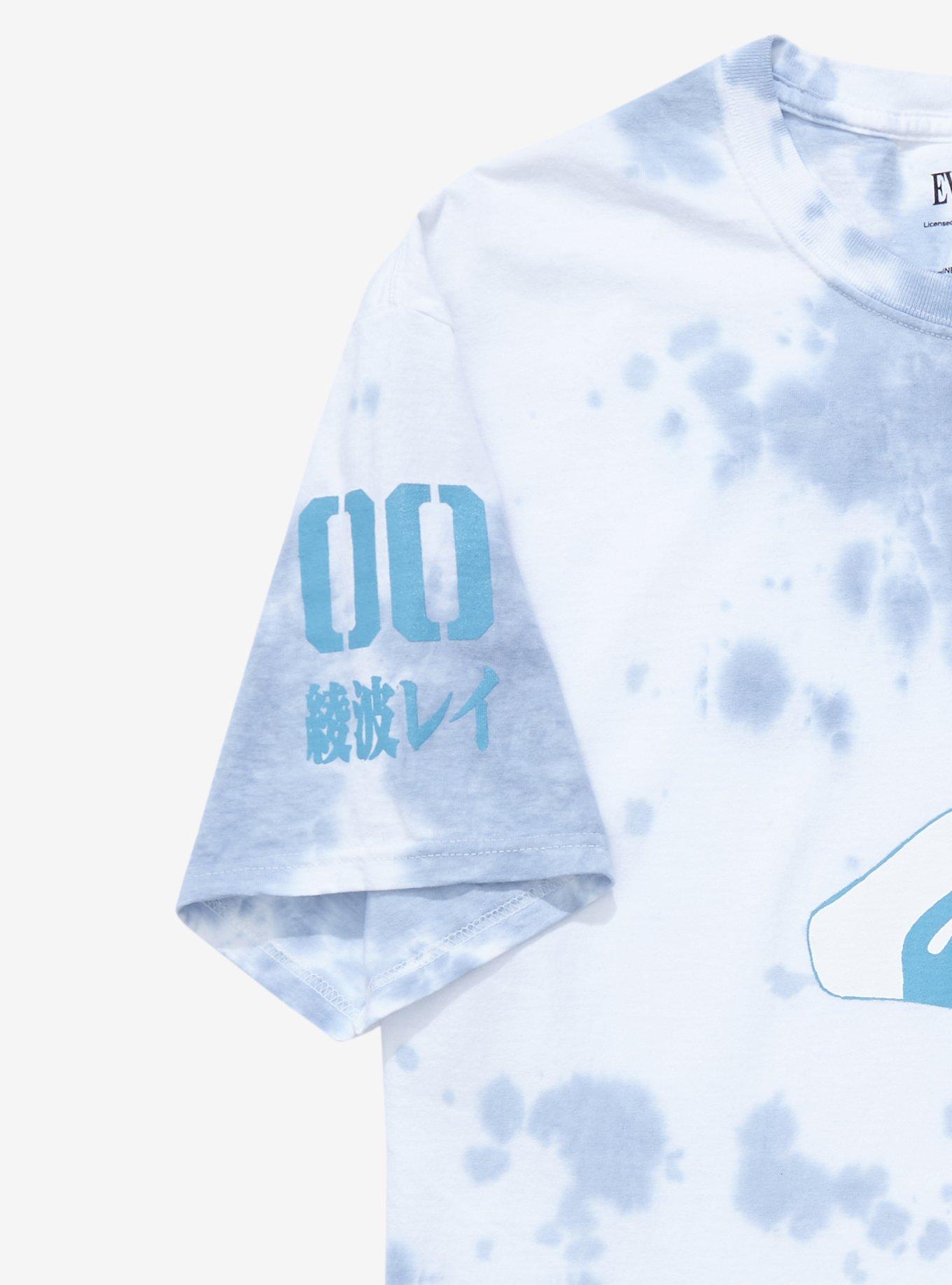 Neon Genesis Evangelion Rei Tie-Dye Boyfriend Fit Girls T-Shirt, MULTI, alternate