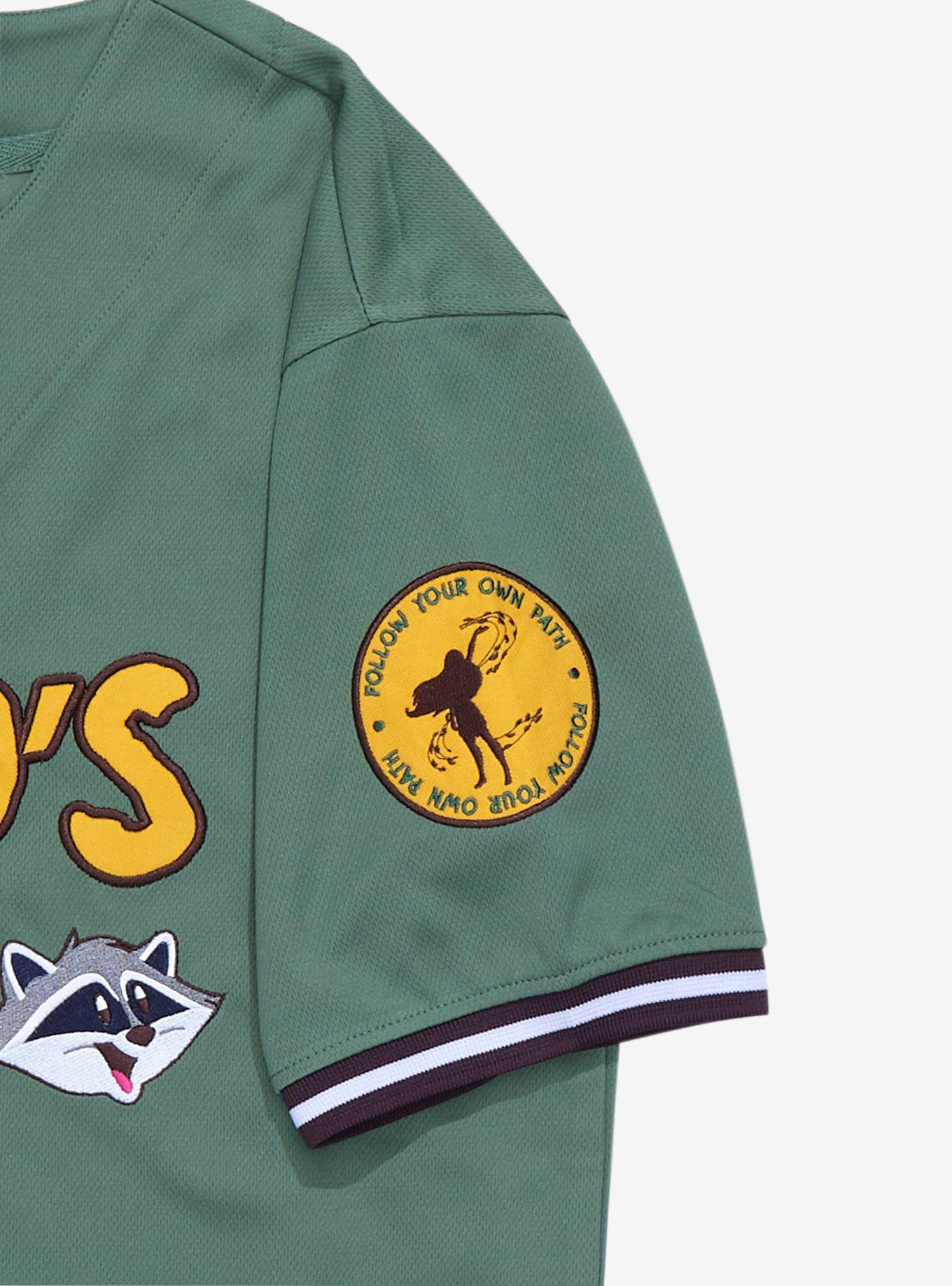 Disney Pocahontas Meeko Baseball Jersey - BoxLunch Exclusive, GREEN, alternate