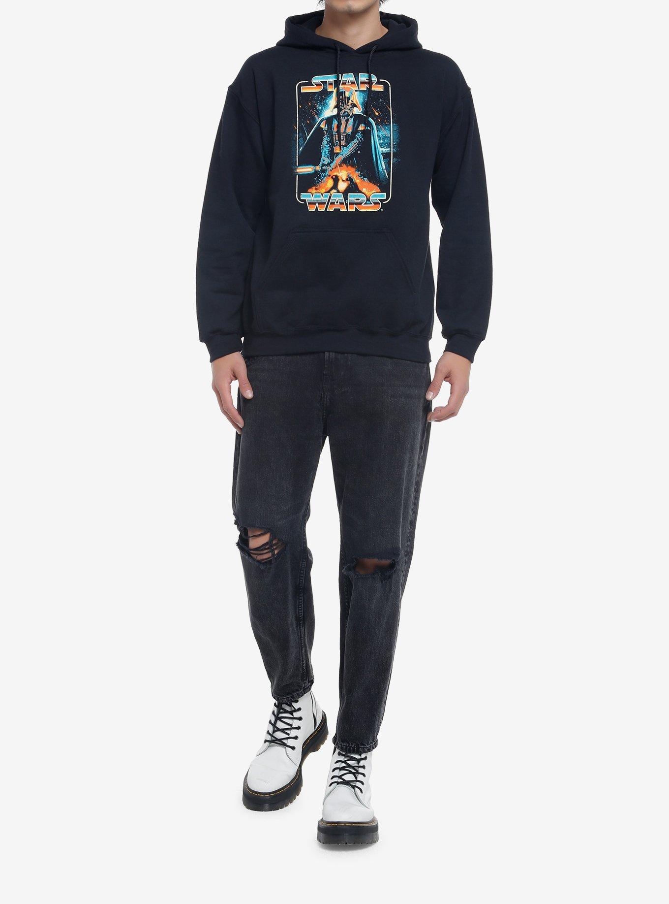 Star Wars Darth Vader Vintage Graphic Hoodie, BLACK, alternate