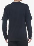 Plague Doctor Twofer Long-Sleeve T-Shirt, BLACK, alternate