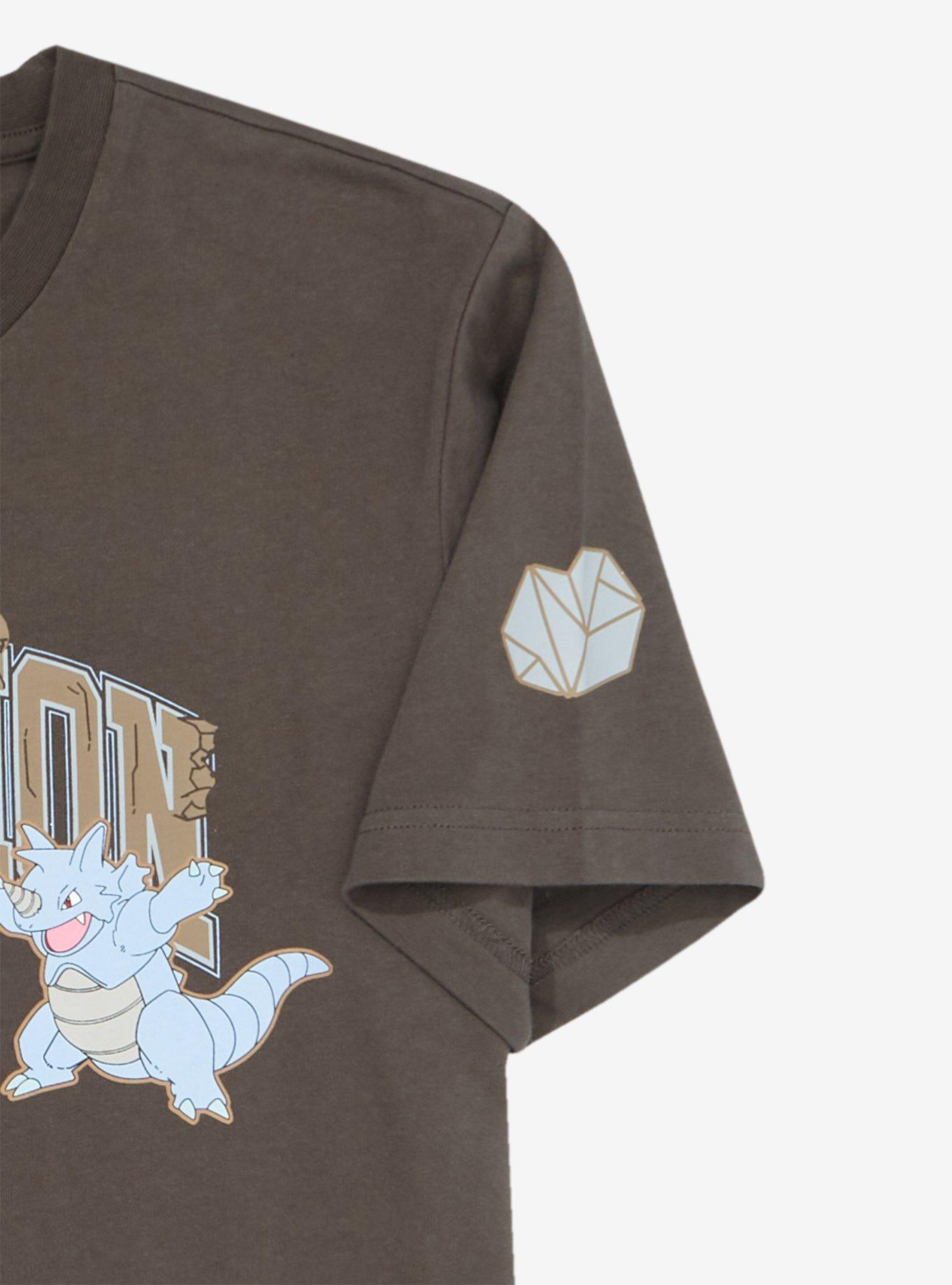 Pok&eacute;mon Rock Type T-Shirt - BoxLunch Exclusive, CHARCOAL, alternate