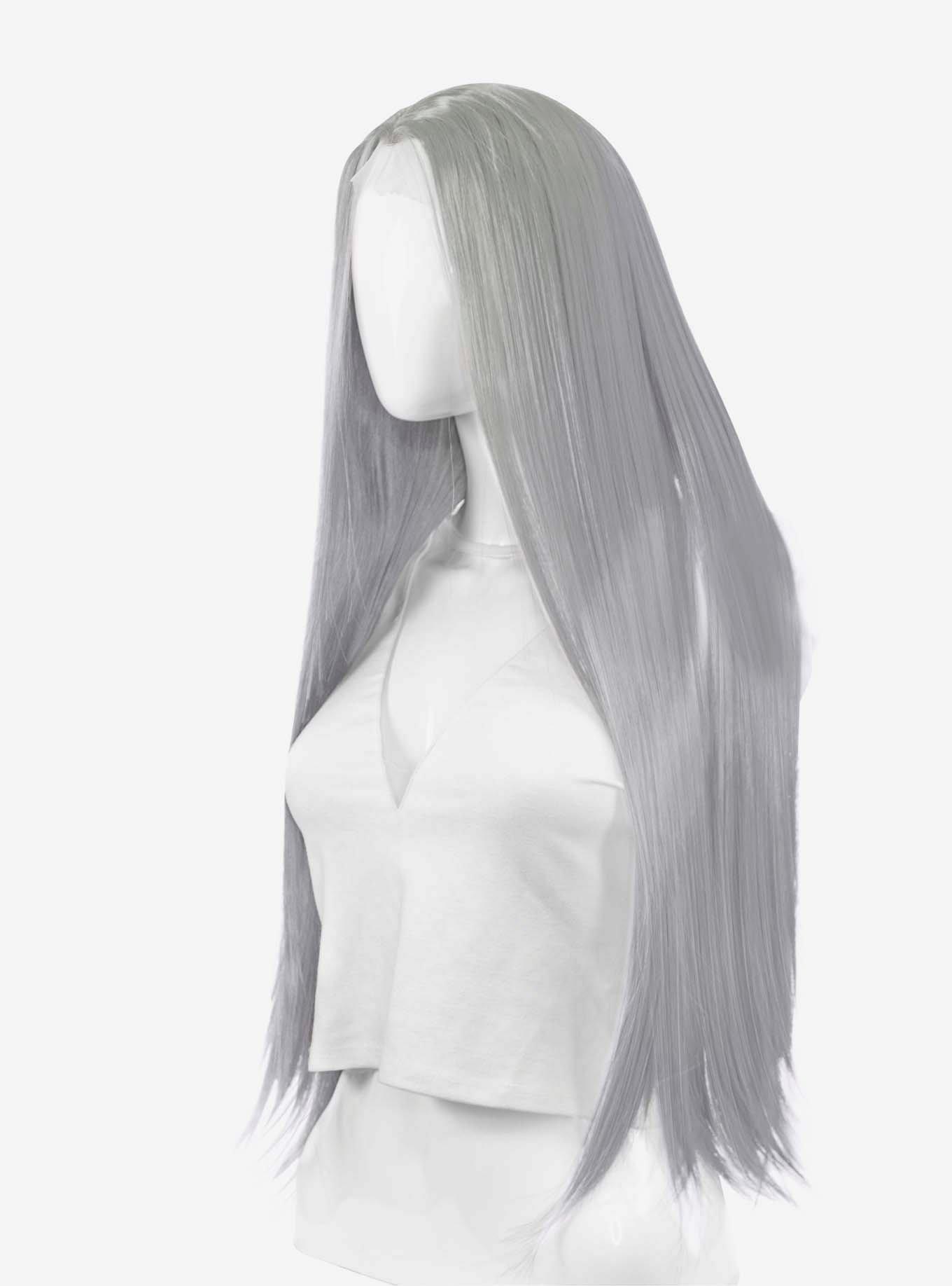 Epic Cosplay Lacefront Eros Silvery Grey Wig, , alternate