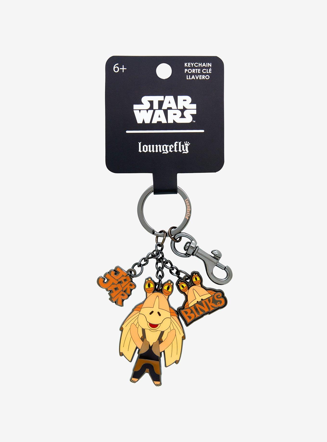 Loungefly Star Wars Jar Jar Binks Multi-Charm Keychain, , alternate