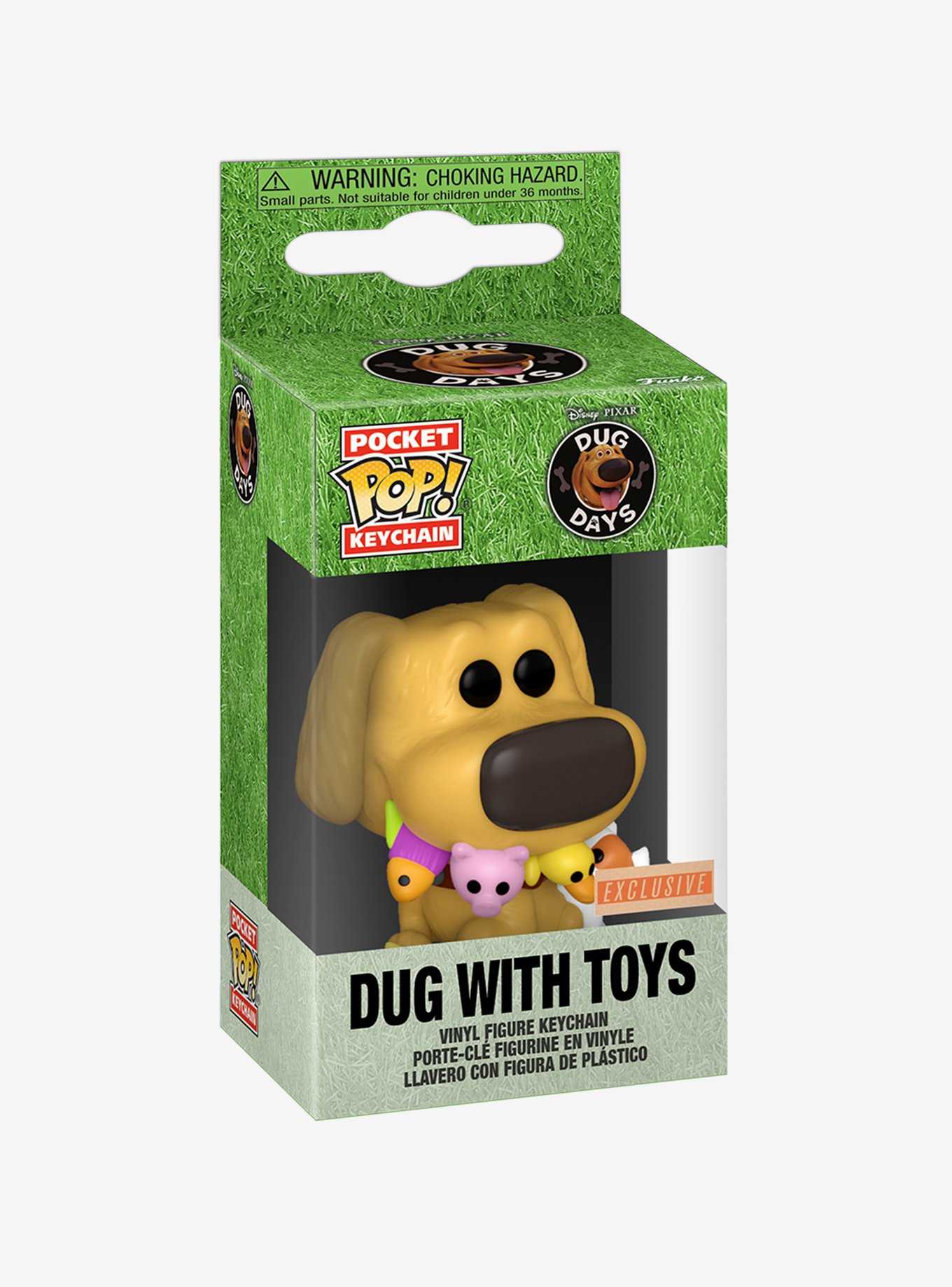 Funko Pocket Pop! Disney Pixar Dug Days Dug With Toys Vinyl Keychain - BoxLunch Exclusive, , hi-res