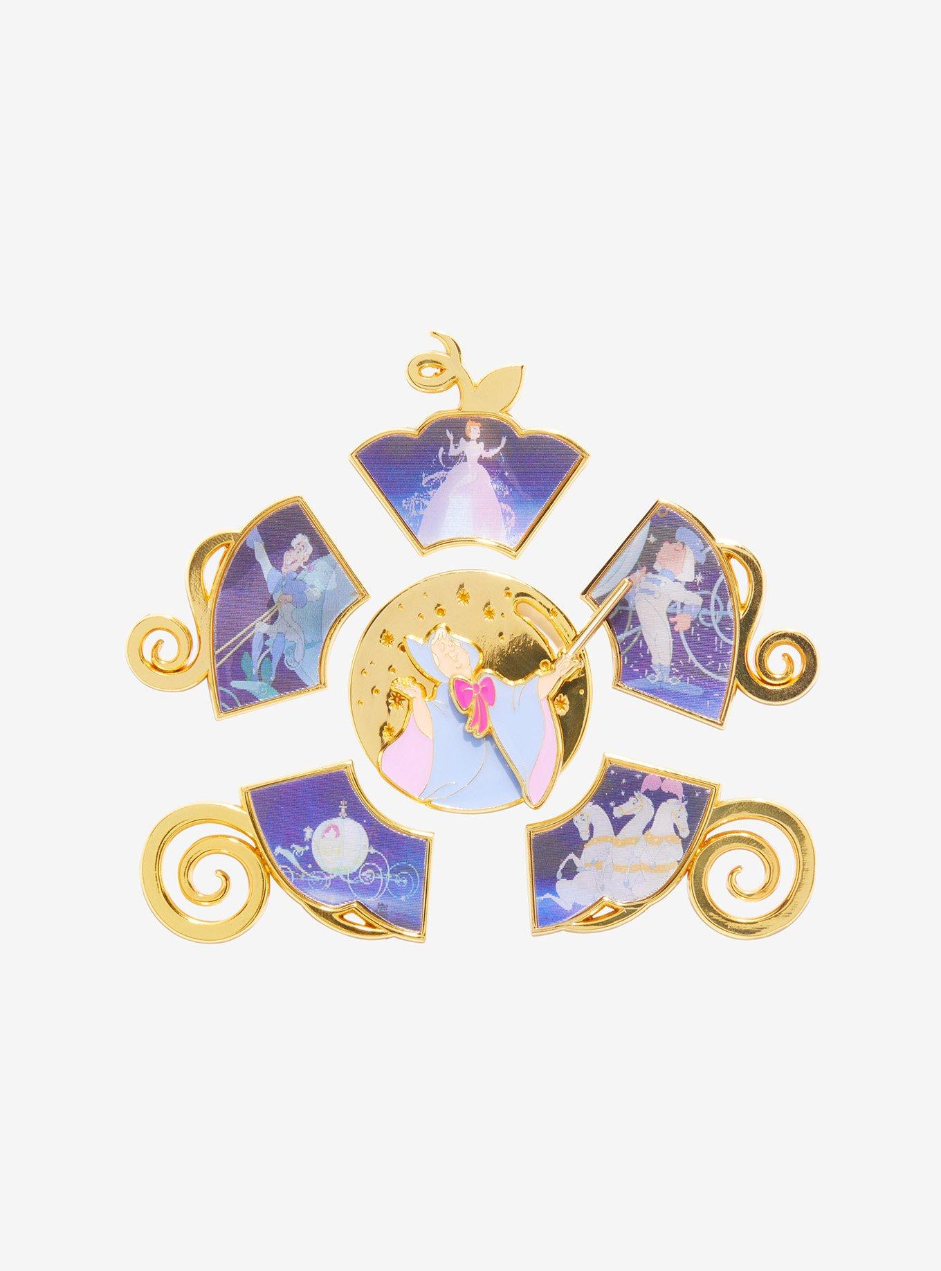 Disney Cinderella Character Carriage Blind Box Lenticular Enamel Pin - BoxLunch Exclusive, , alternate