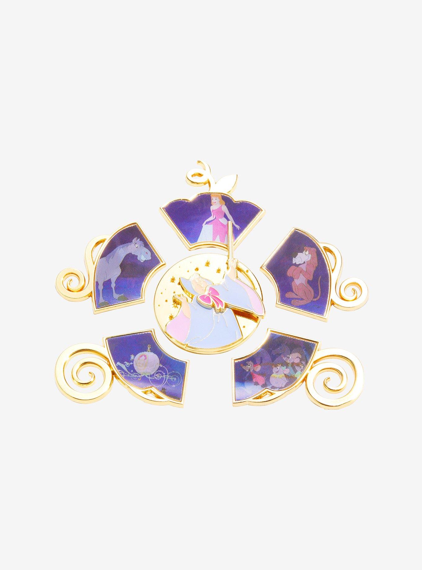 Disney Cinderella Character Carriage Blind Box Lenticular Enamel Pin - BoxLunch Exclusive, , alternate