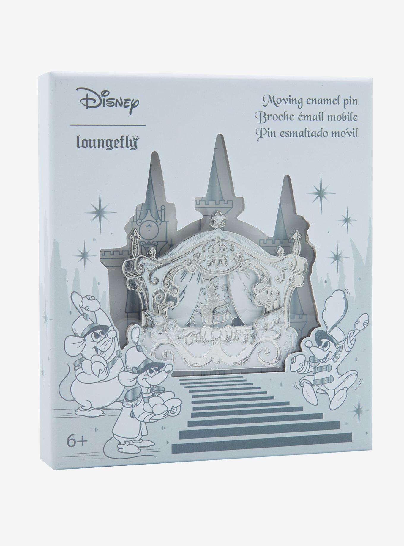 Loungefly Disney Cinderella Wedding Carriage Limited Edition Moving Enamel Pin, , alternate