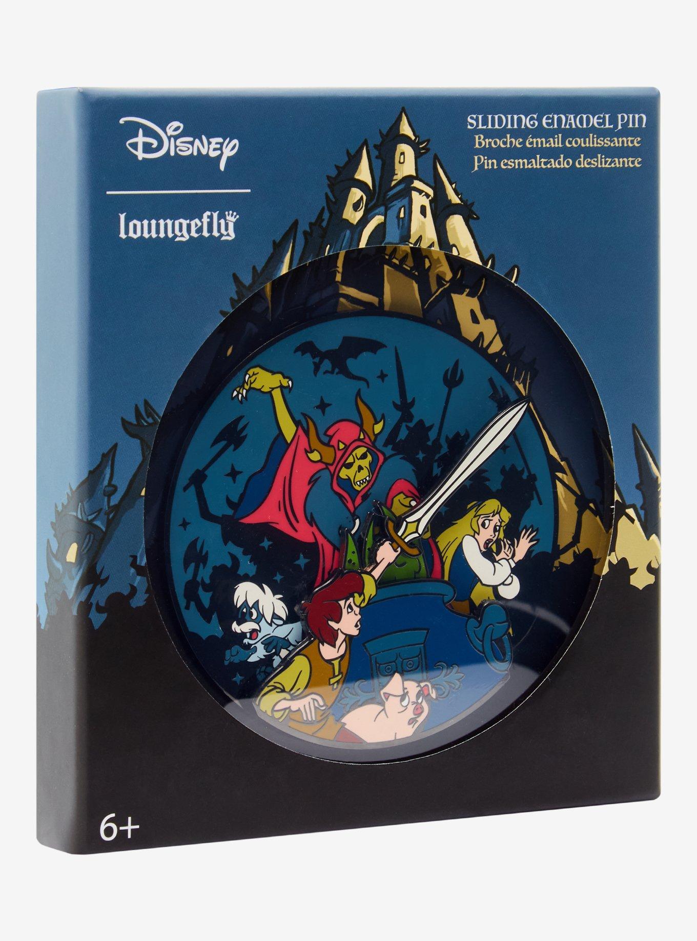Loungefly Disney The Black Cauldron Scene Sliding Enamel Pin, , alternate