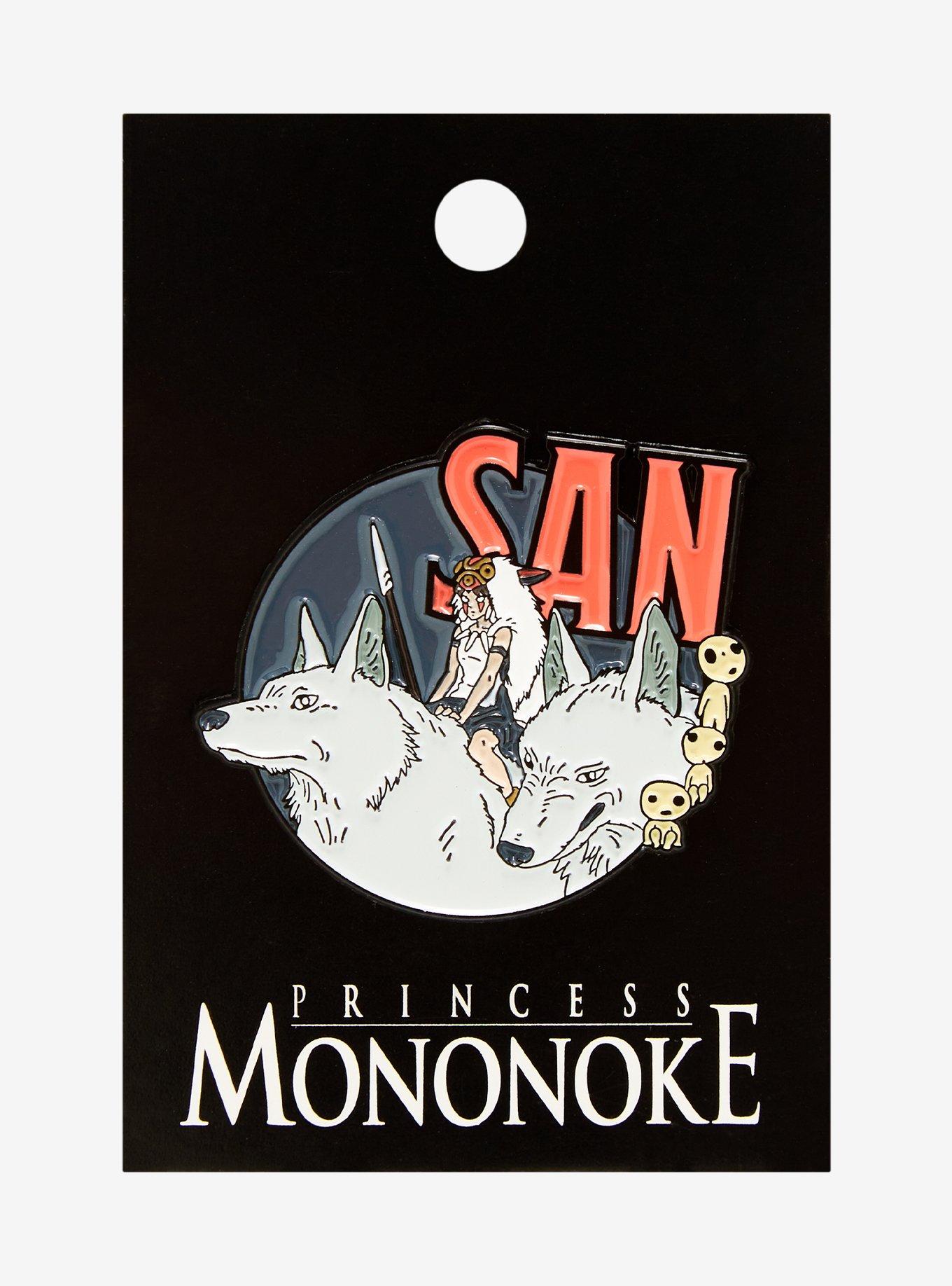 Studio Ghibli Princess Mononoke San & Wolves Enamel Pin - BoxLunch Exclusive, , alternate