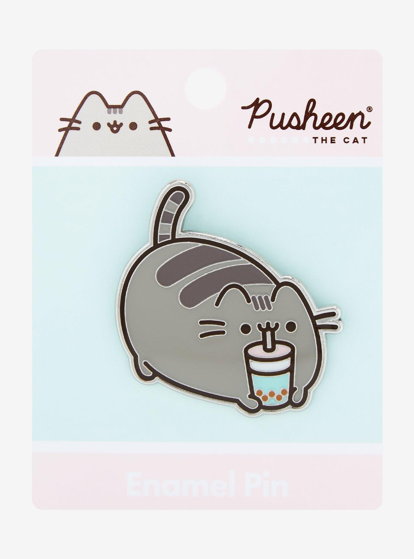 Pusheen the Cat Boba Enamel Pin - BoxLunch Exclusive , , alternate