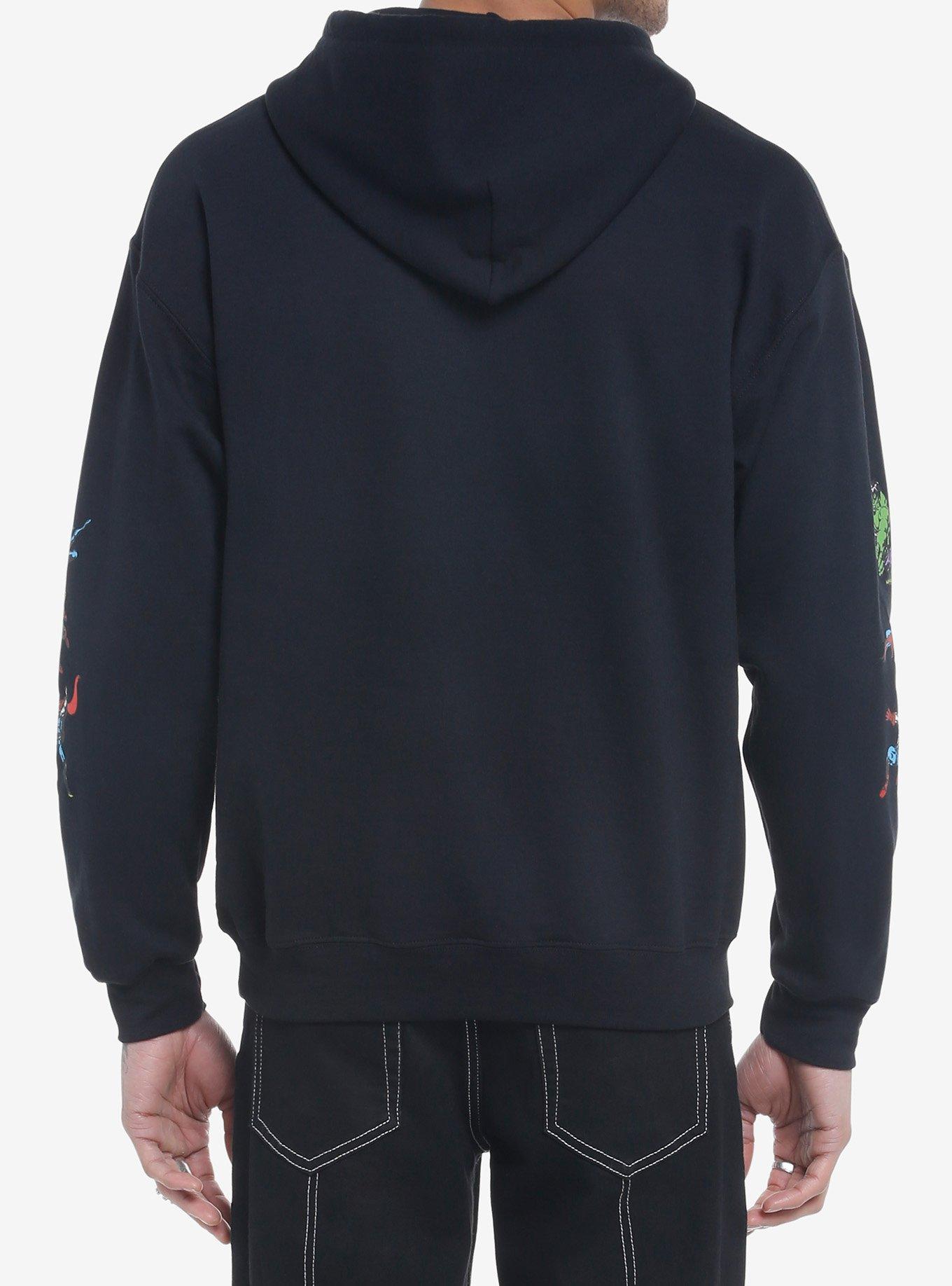 Marvel Logo & Characters Hoodie, BLACK, alternate