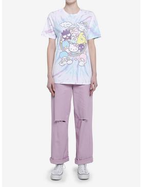 Hello Kitty And Friends Pastel Tie-Dye Boyfriend Fit Girls T-Shirt, , hi-res