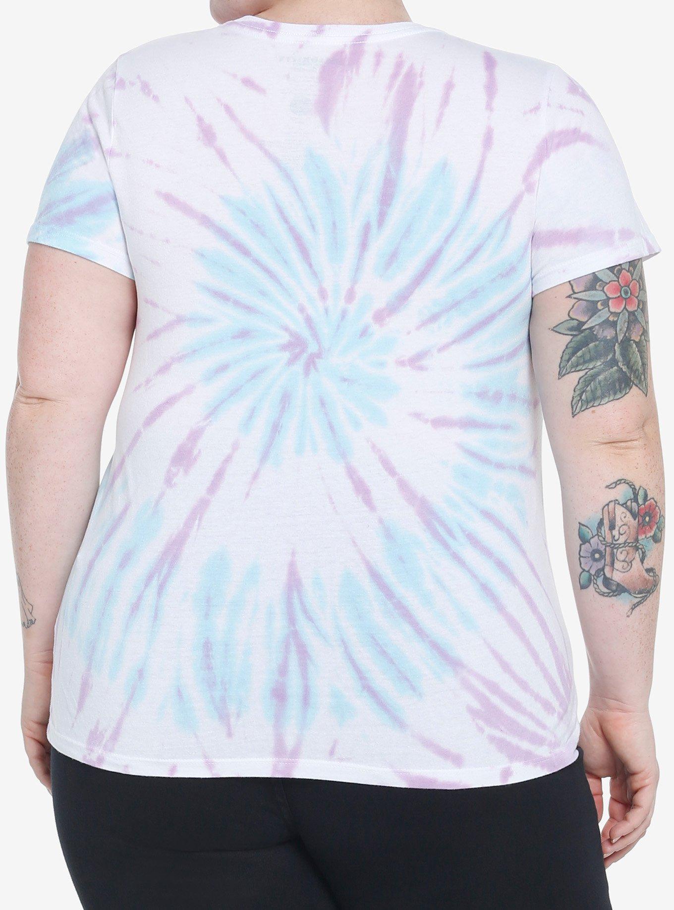 Hello Kitty And Friends Pastel Tie-Dye Boyfriend Fit Girls T-Shirt Plus Size, MULTI, alternate