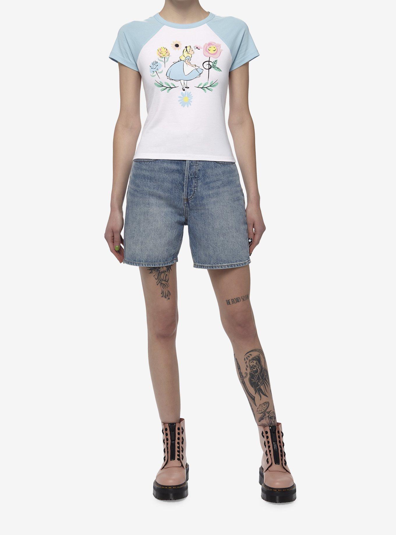 Disney Alice In Wonderland Flowers Girls Baby T-Shirt, MULTI, alternate