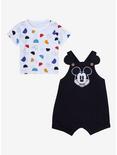 Disney Mickey Mouse Infant Overall Set - BoxLunch Exclusive, BLACK, alternate