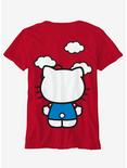 Hello Kitty Jumbo Double-Sided Boyfriend Fit Girls T-Shirt, MULTI, alternate
