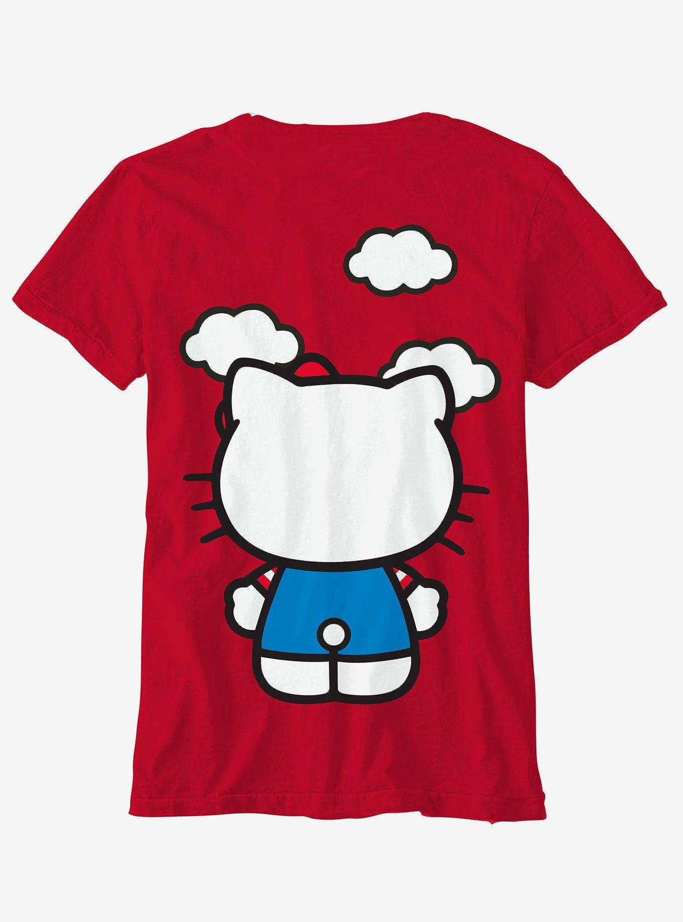 Hello Kitty Jumbo Double-Sided Boyfriend Fit Girls T-Shirt Plus Size, MULTI, alternate