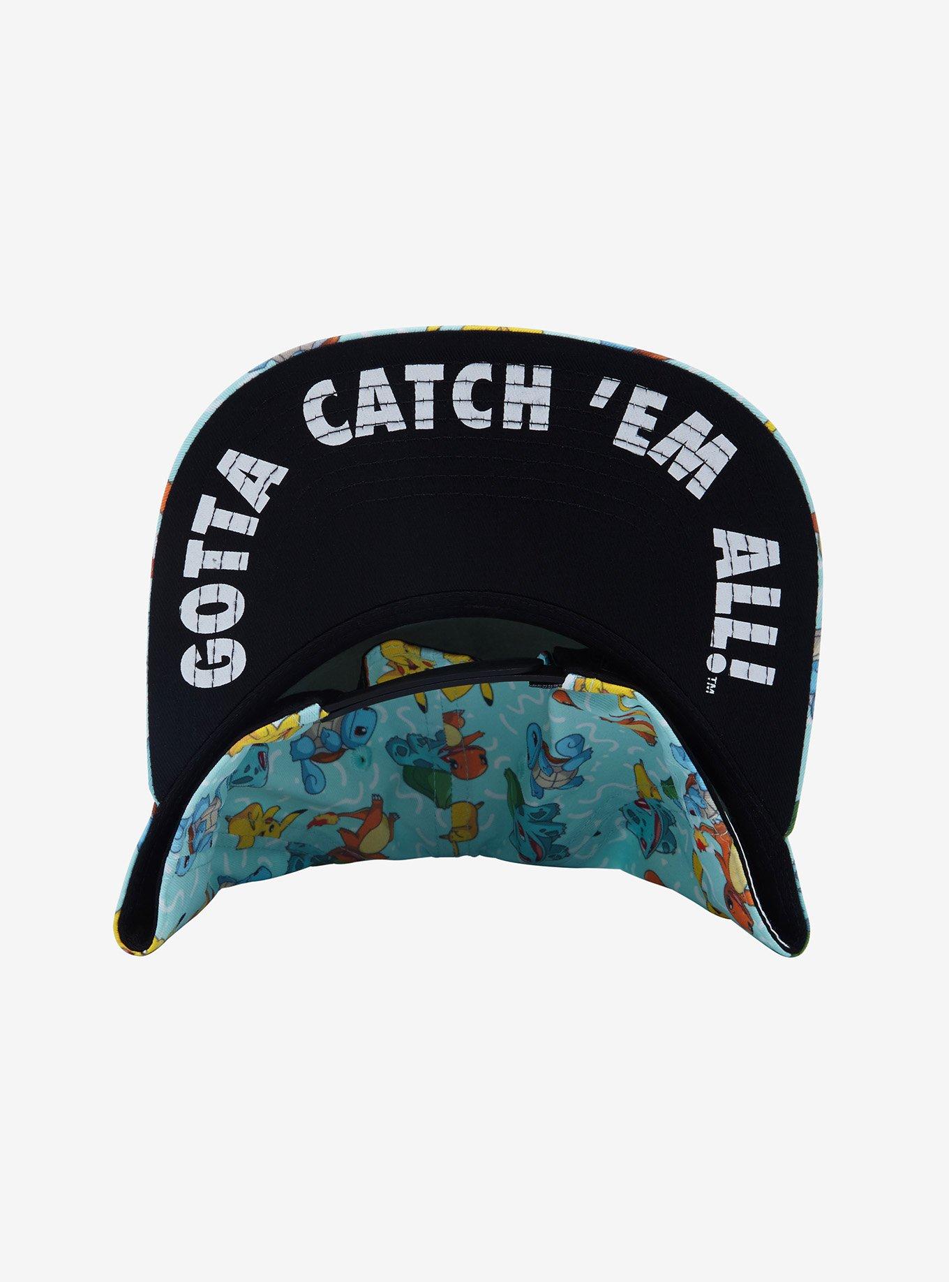 Pokemon Kanto Starters Snapback Hat, , alternate