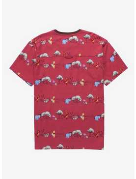 Disney Winnie the Pooh Linear Allover Print T-Shirt - BoxLunch Exclusive, , hi-res