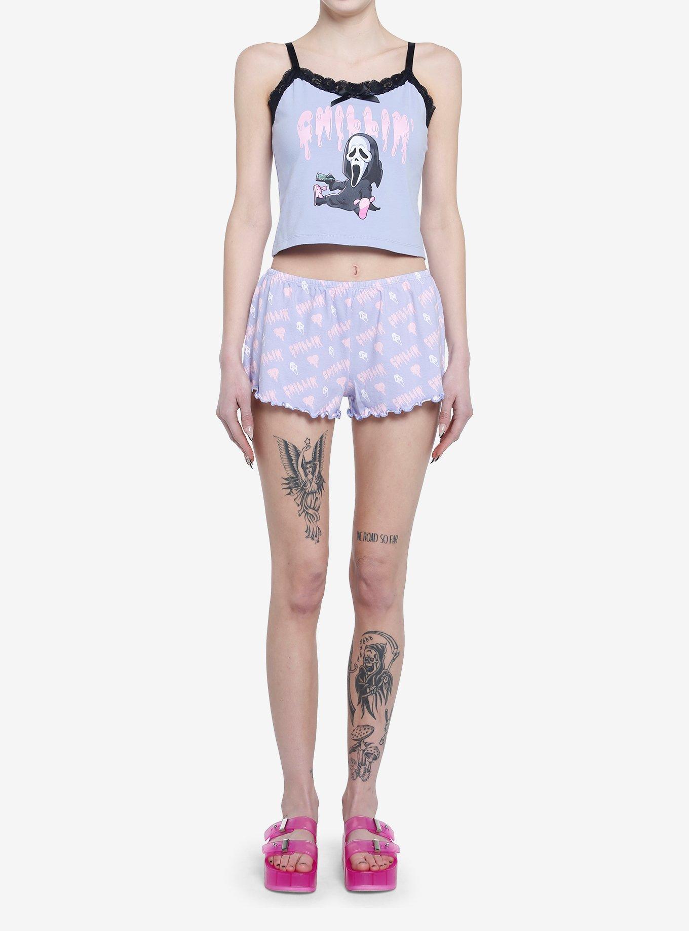 Scream Ghost Face Pastel Girls Lounge Set, MULTI, alternate