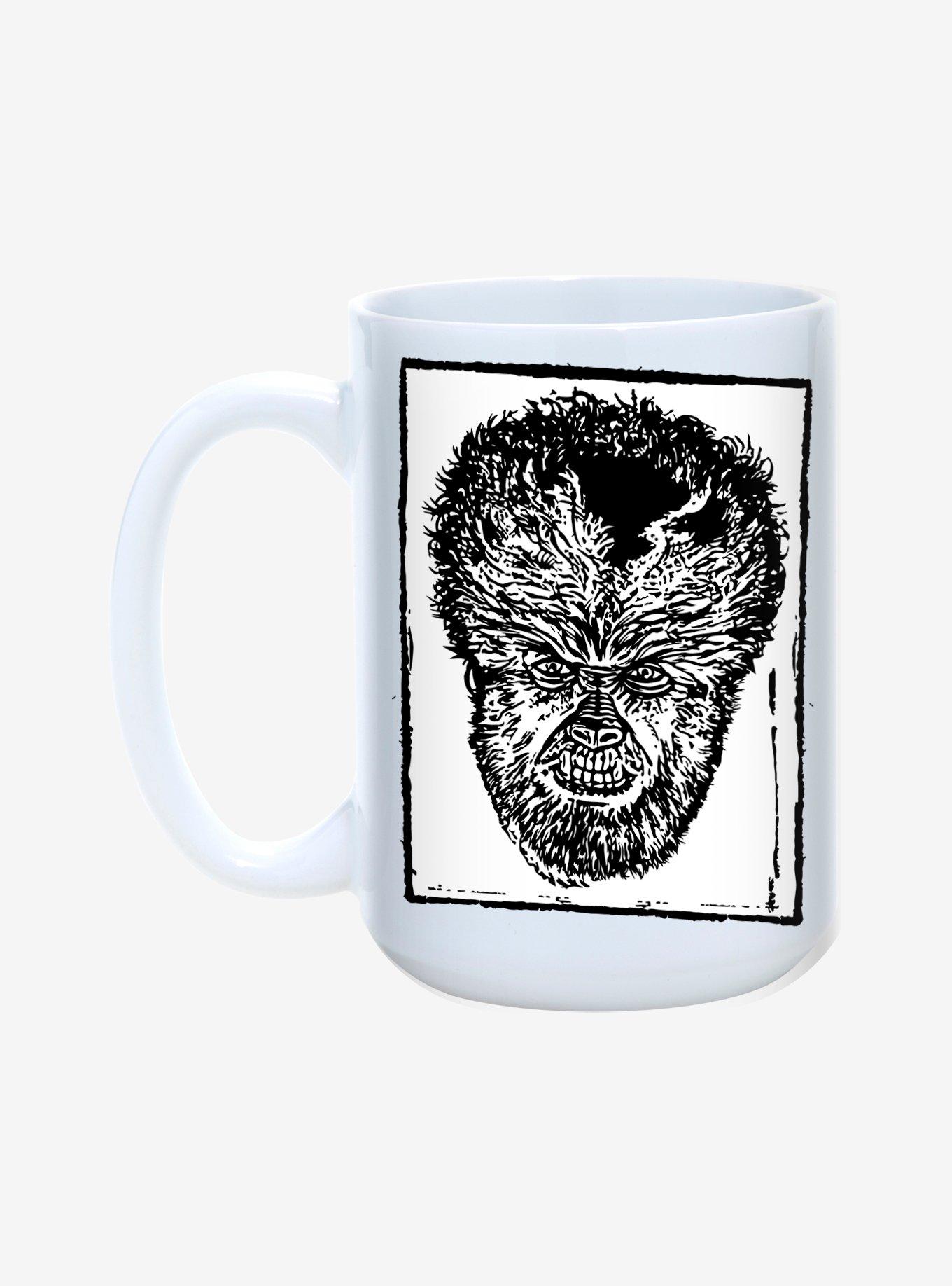 Universal Monsters The Wolfman Head Mug 15oz, , alternate