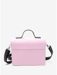 Pink & Black Heart Buckle Crossbody Bag, , alternate