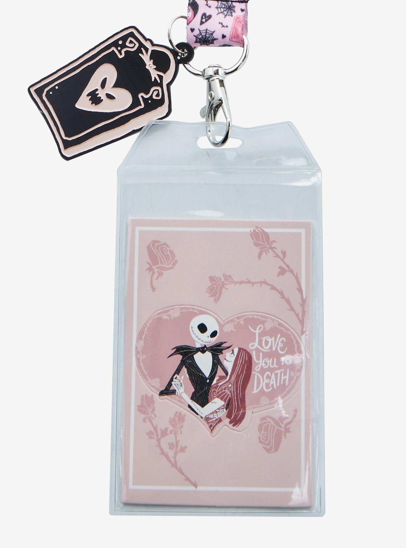 The Nightmare Before Christmas Pink & Black Lanyard, , alternate