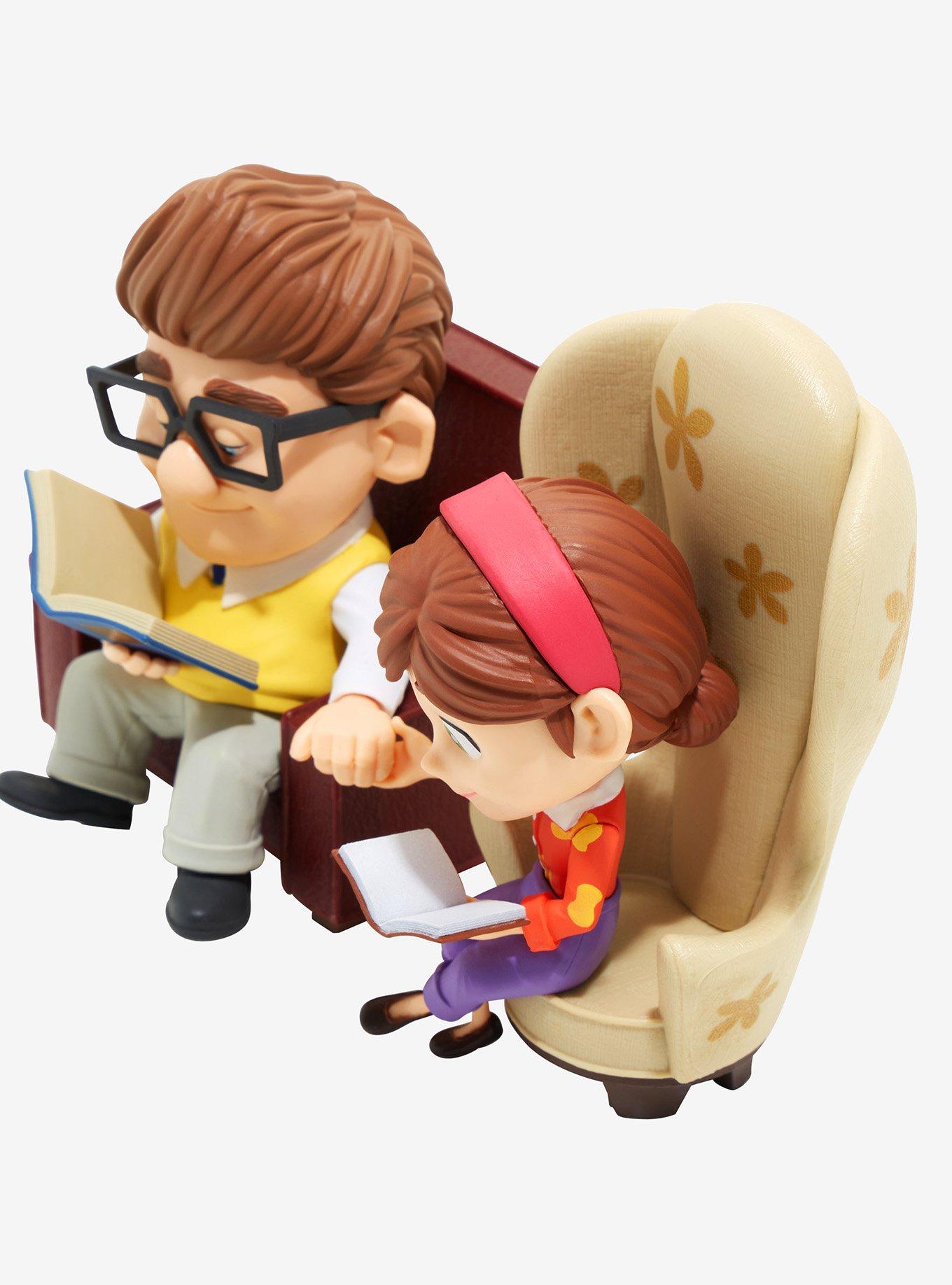 Beast Kingdom Disney Up Carl and Ellie Reading Chair Figure Set, , alternate