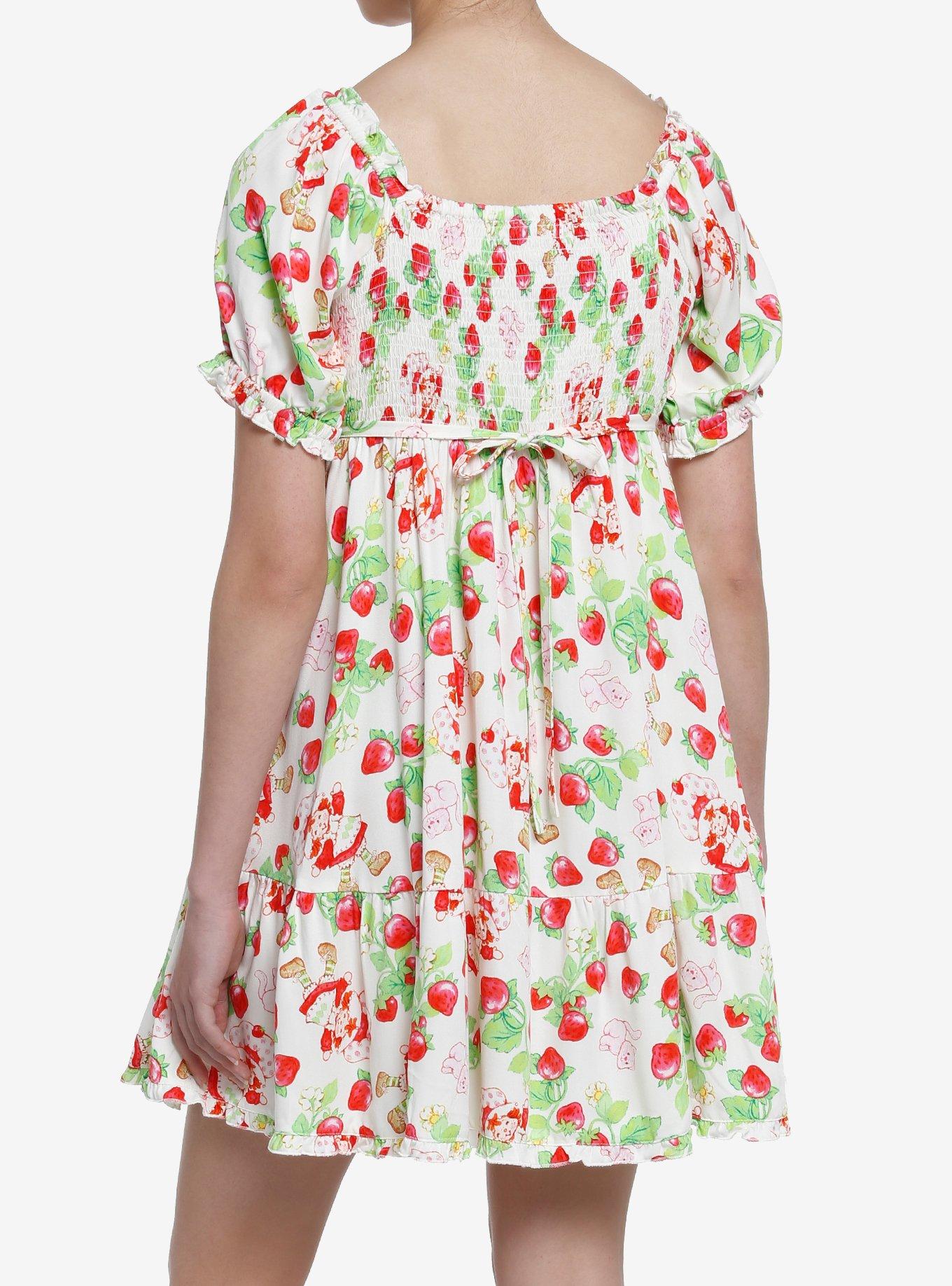 Strawberry Shortcake Ruffle Babydoll Dress, MULTI, alternate