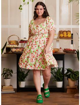 Strawberry Shortcake Ruffle Babydoll Dress Plus Size, , hi-res