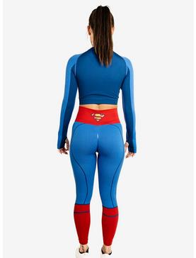 DC Comics Supergirl Active Athletic Leggings and Long Sleeve Top Set, , hi-res