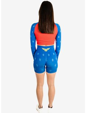DC Comics Wonder Woman Athletic Shorts and Long Sleeve Top Set, , hi-res