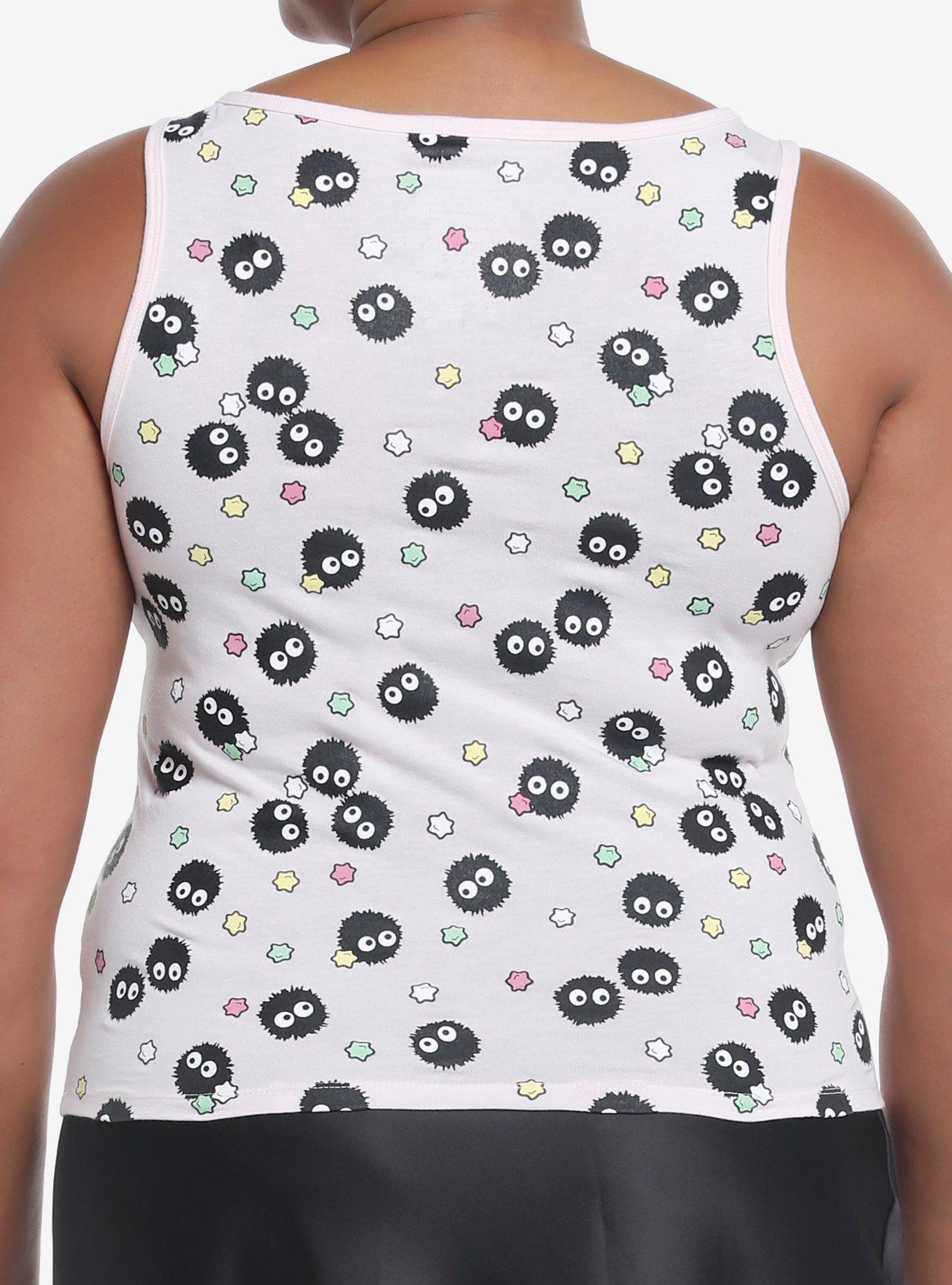Her Universe Studio Ghibli Spirited Away Soot Sprite Girls Tank Top Plus Size, MULTI, alternate