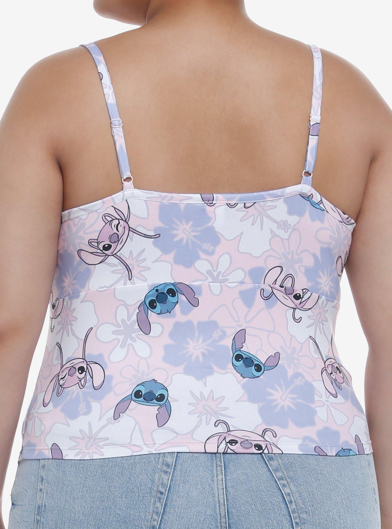 Disney Lilo & Stitch Floral Angel & Stitch Girls Cami Plus Size, MULTI, alternate