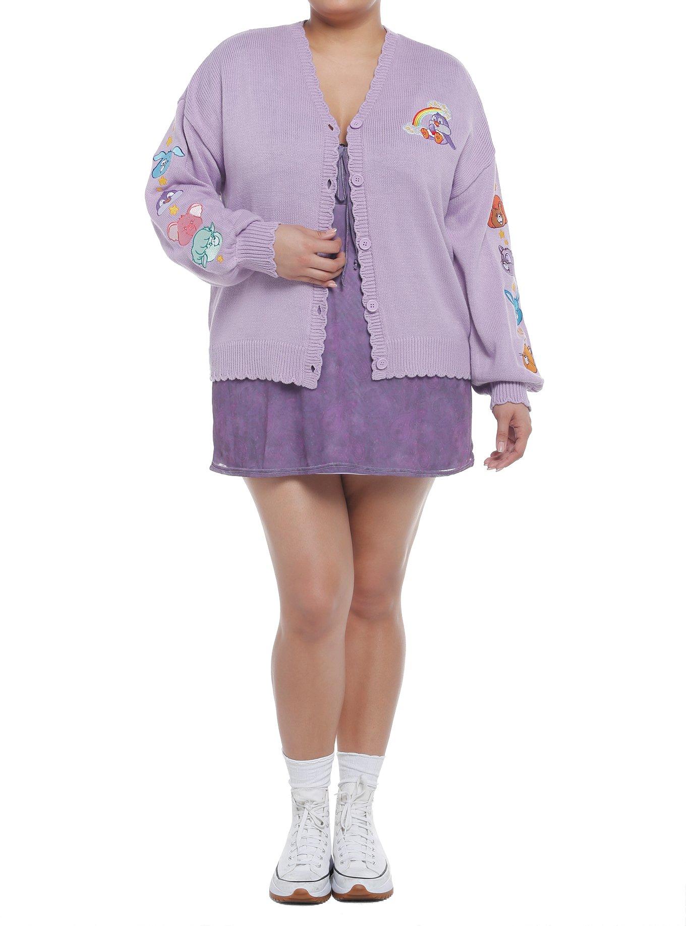Care Bear Cousins Lavender Skimmer Girls Cardigan Plus Size, MULTI, alternate