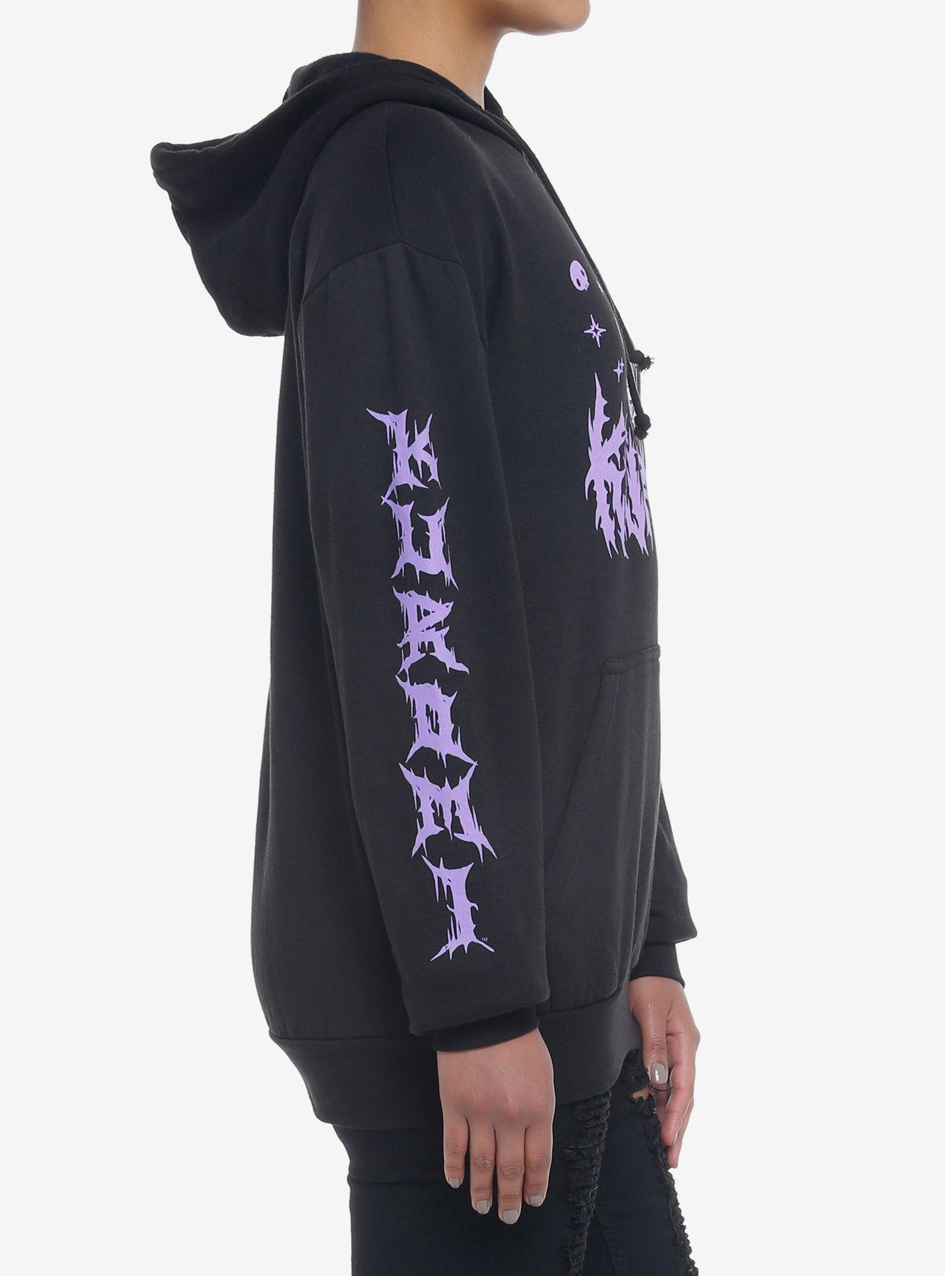 Kuromi Lavender Metal Girls Hoodie, MULTI, alternate