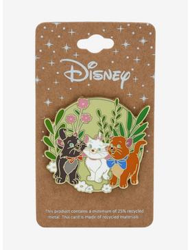 Disney The Aristocats Kittens Floral Enamel Pin - BoxLunch Exclusive, , hi-res