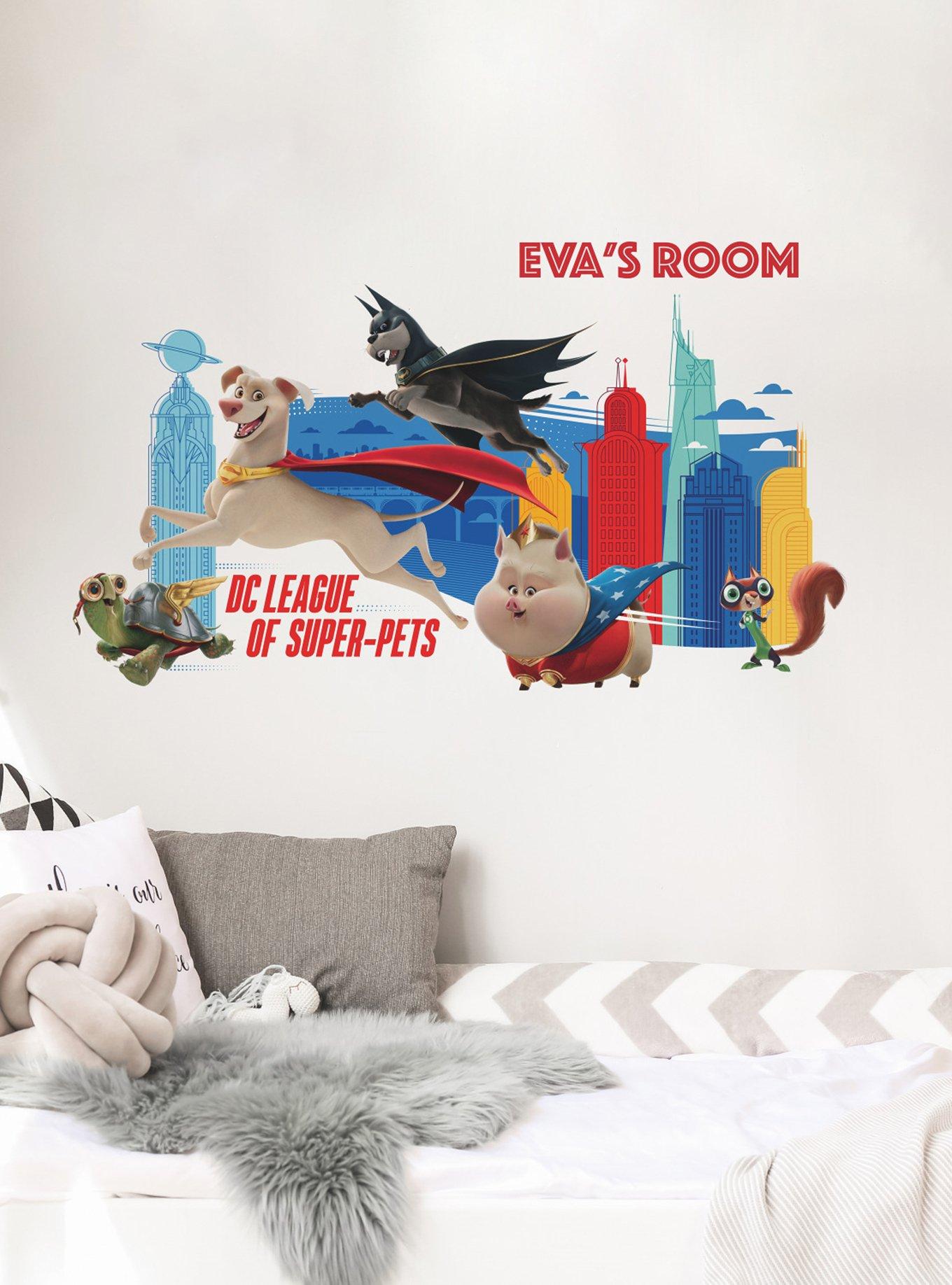 DC Comics DC League Of Super-Pets Peel & Stick Giant Wall Decals, , hi-res