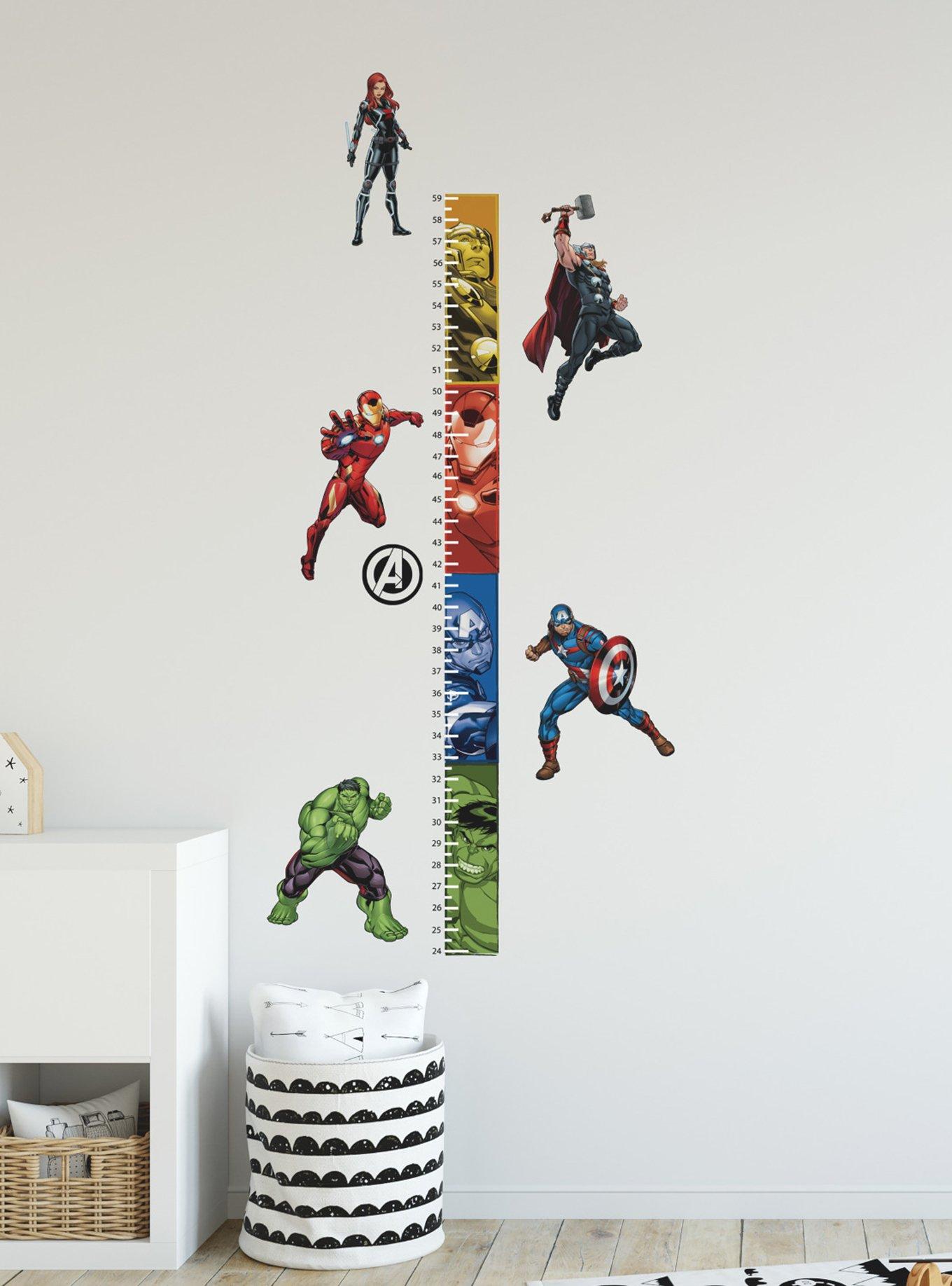 Marvel Avengers Growth Chart Peel And Stick Wall Decals