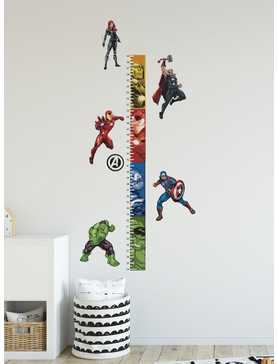 Marvel Avengers Growth Chart Peel And Stick Wall Decals, , hi-res