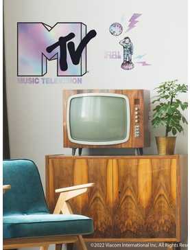 Mtv Holographic Peel And Stick Giant Wall Decals, , hi-res