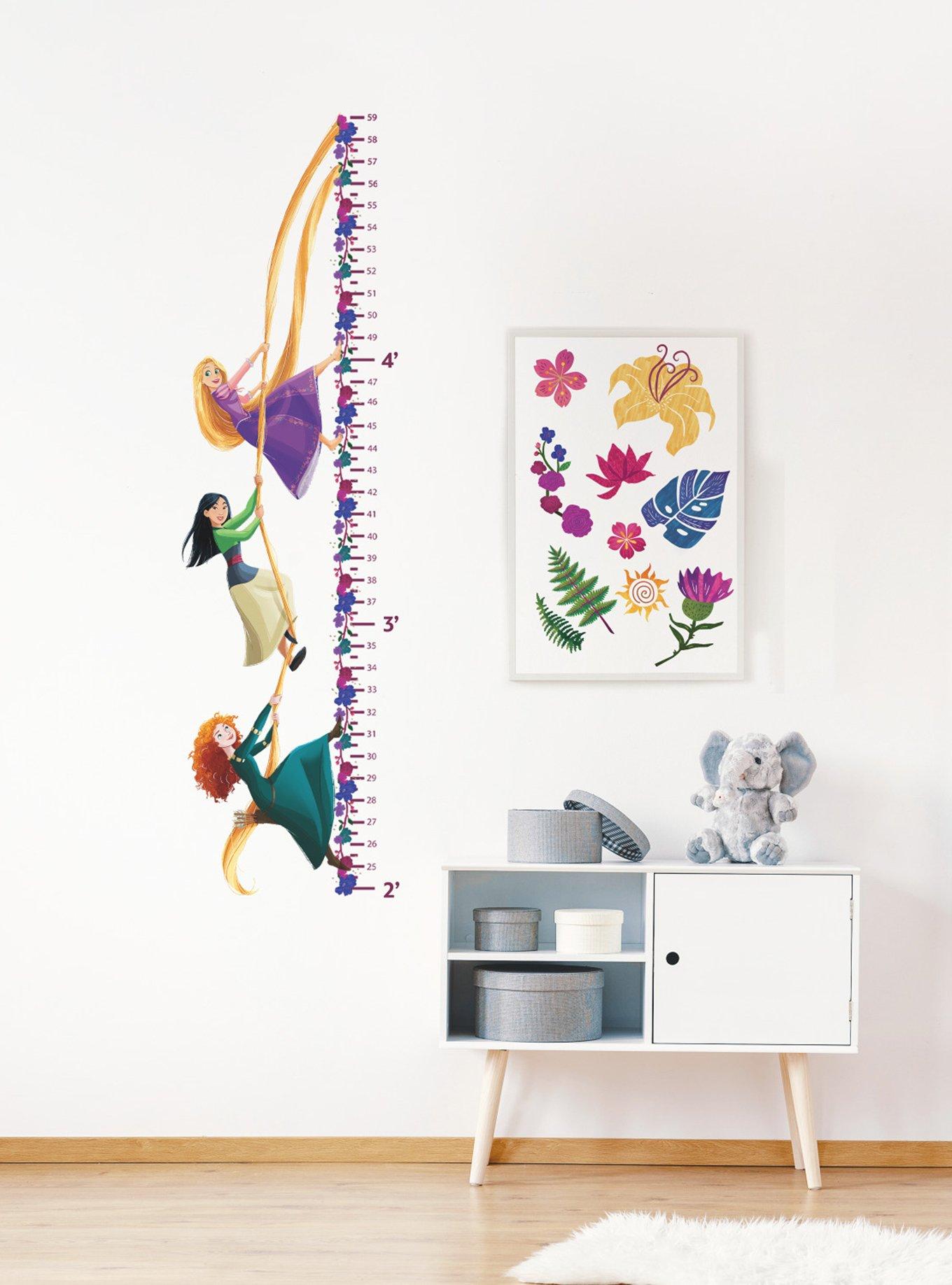 Disney Princesse Growth Chart Peel And Stick Wall Decals, , hi-res
