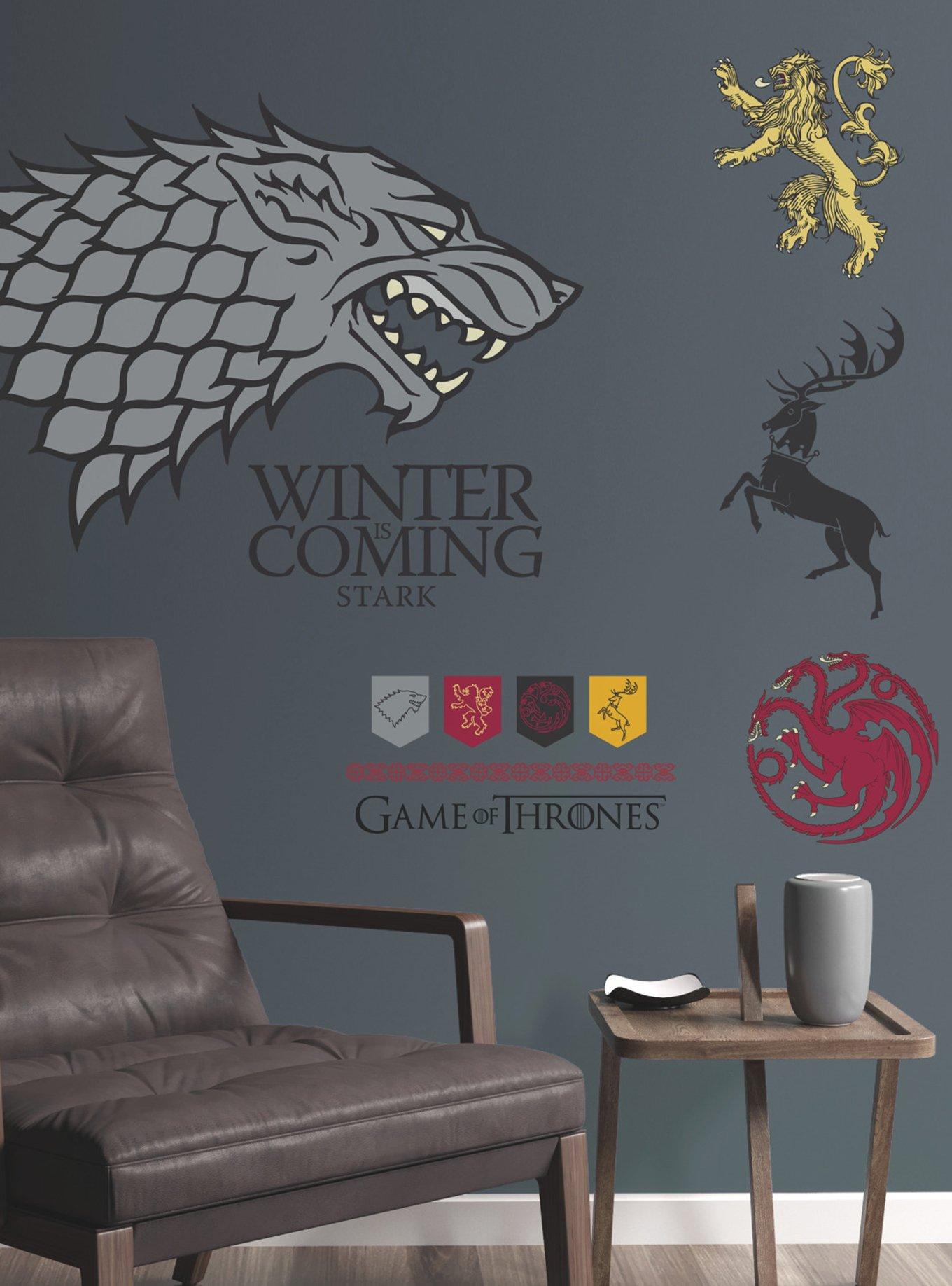 Game Of Thrones Winter Is Coming Stark Giant Peel & Stick Wall Decals, , hi-res