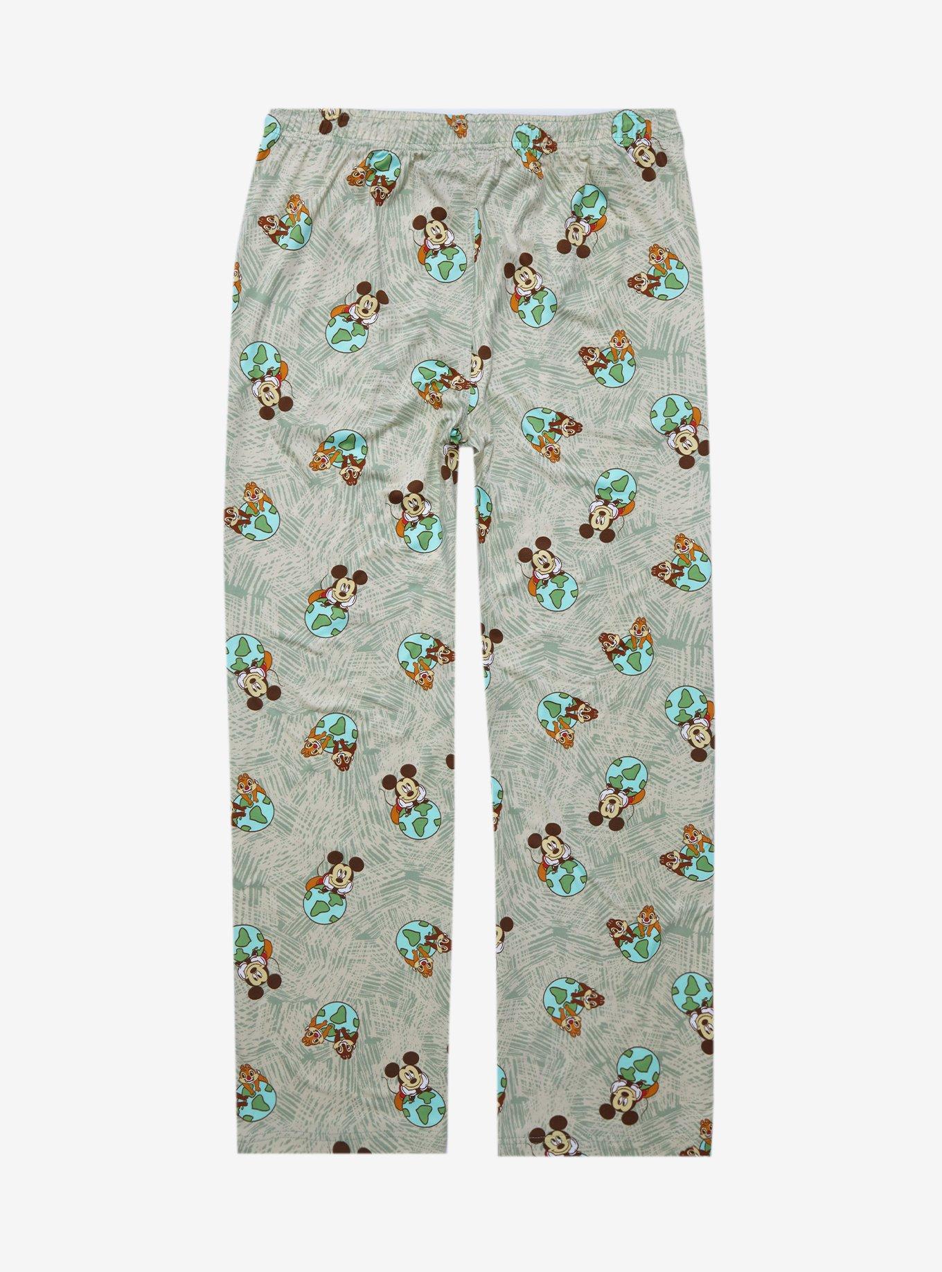 Disney Mickey Mouse with Chip & Dale Earth Day Allover Print Sleep Pants - BoxLunch Exclusive, MULTI, alternate