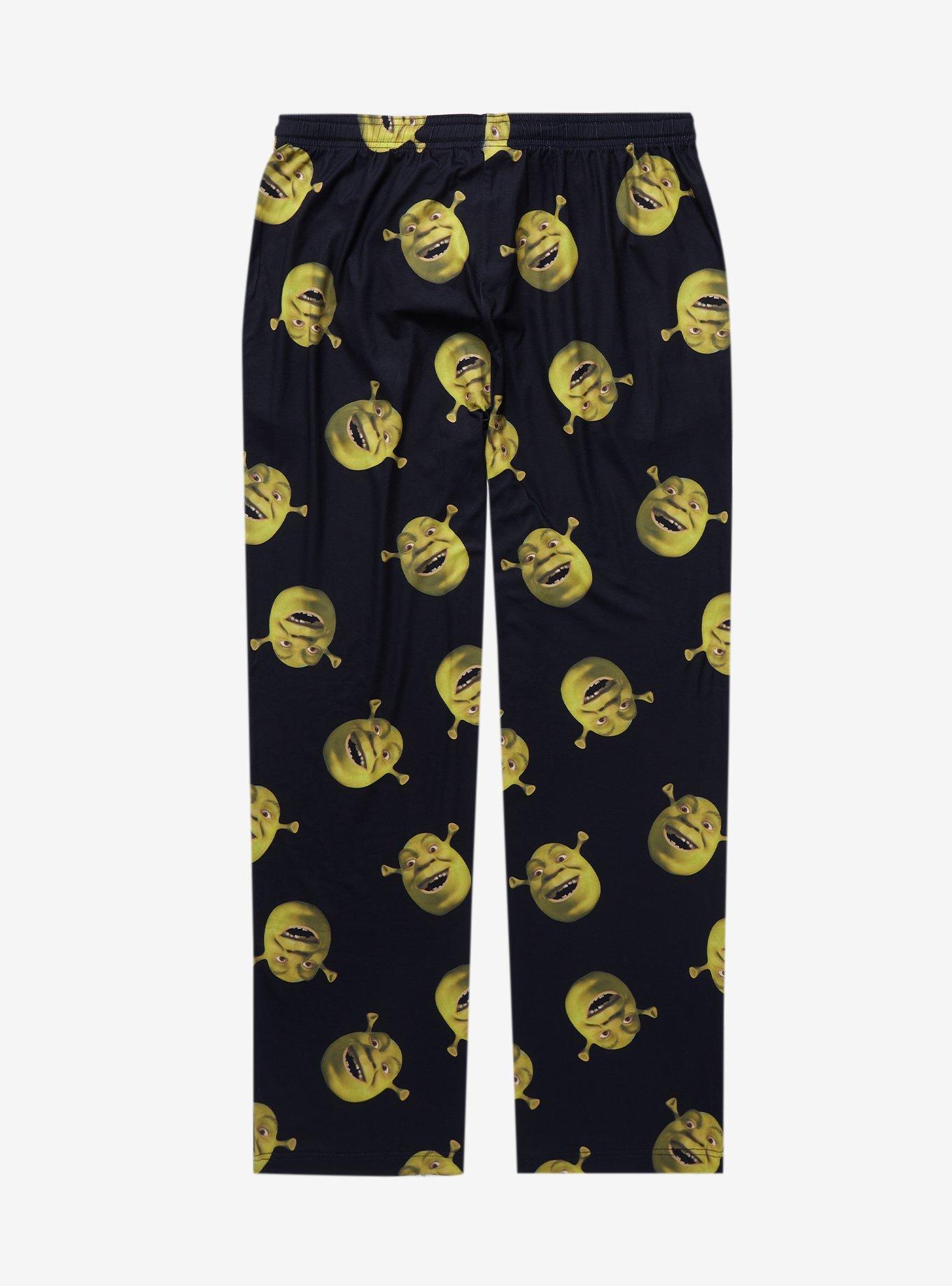 Shrek Faces Allover Print Sleep Pants - BoxLunch Exclusive, , hi-res