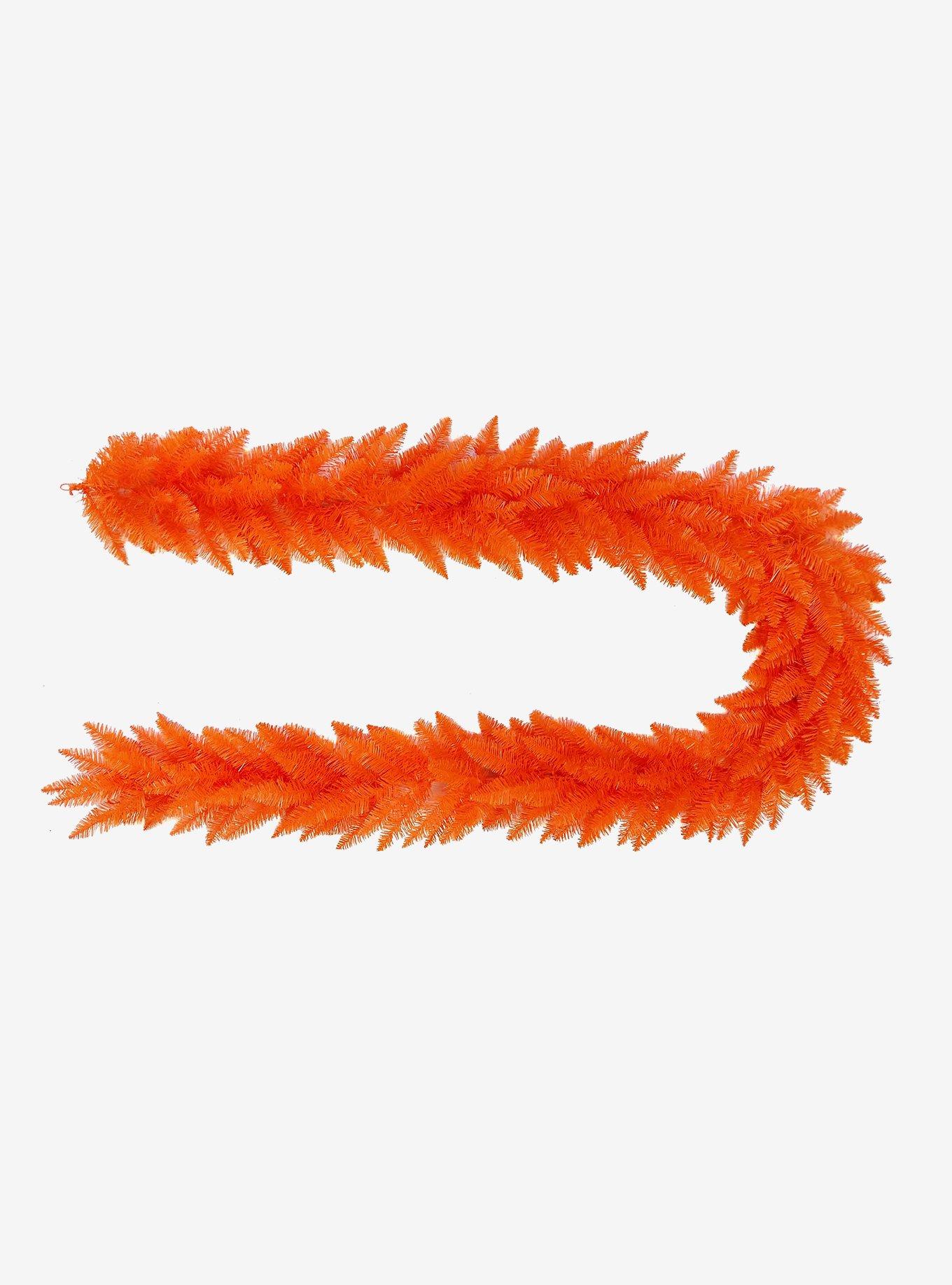 9-Foot Unlit Orange Garland, , alternate