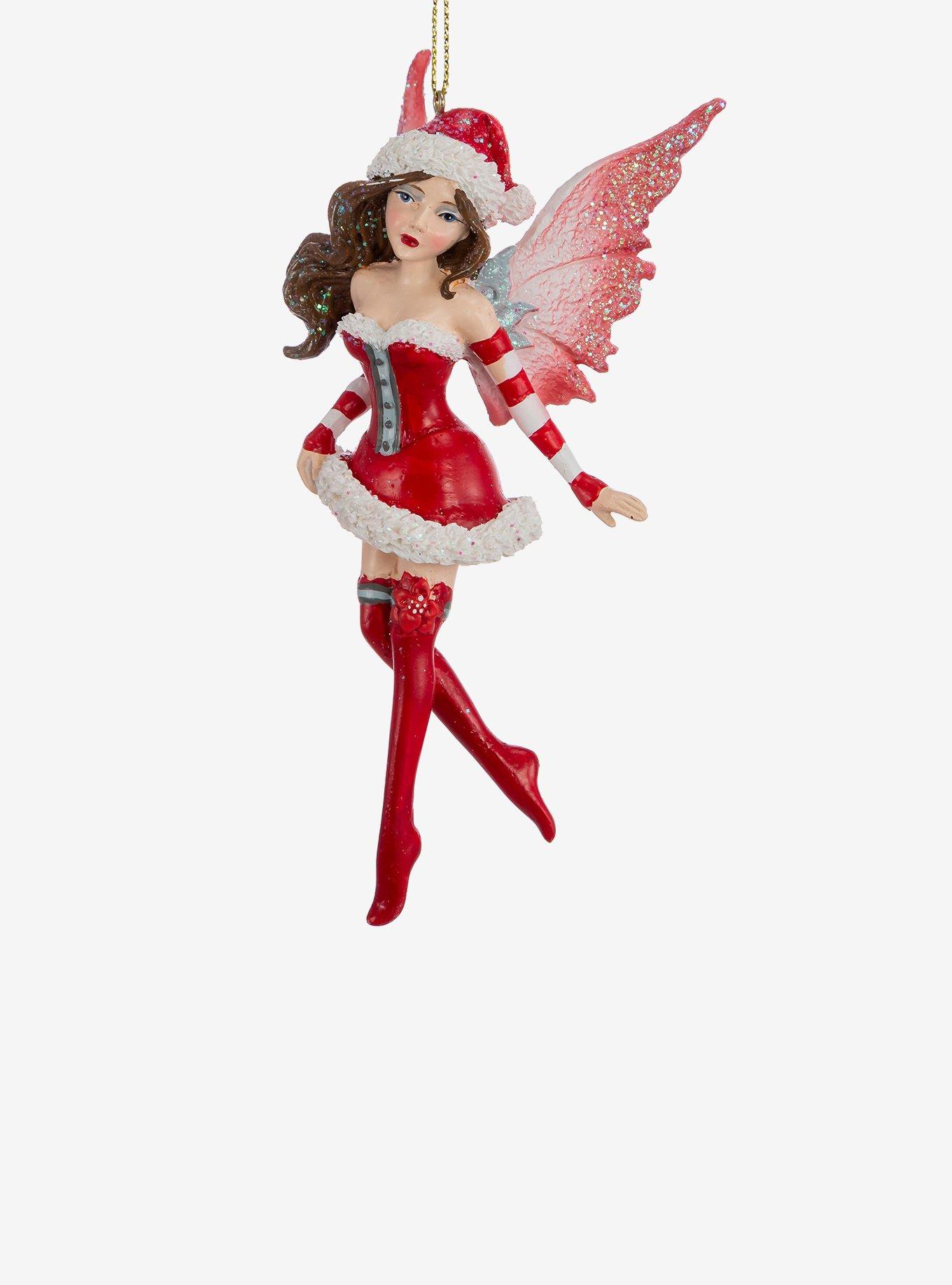 Kurt Adler Amy Brown Miss Santa Fairy Ornament, , alternate