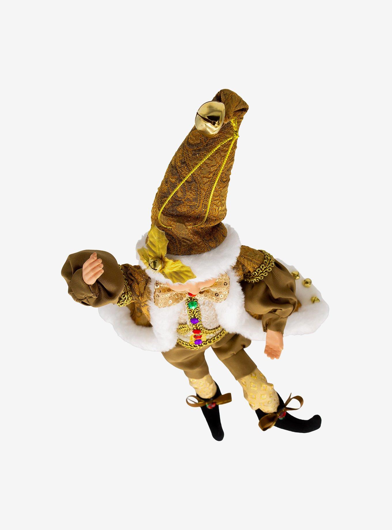 Kringle Klaus Fortune Gold Elf Ornament, , alternate